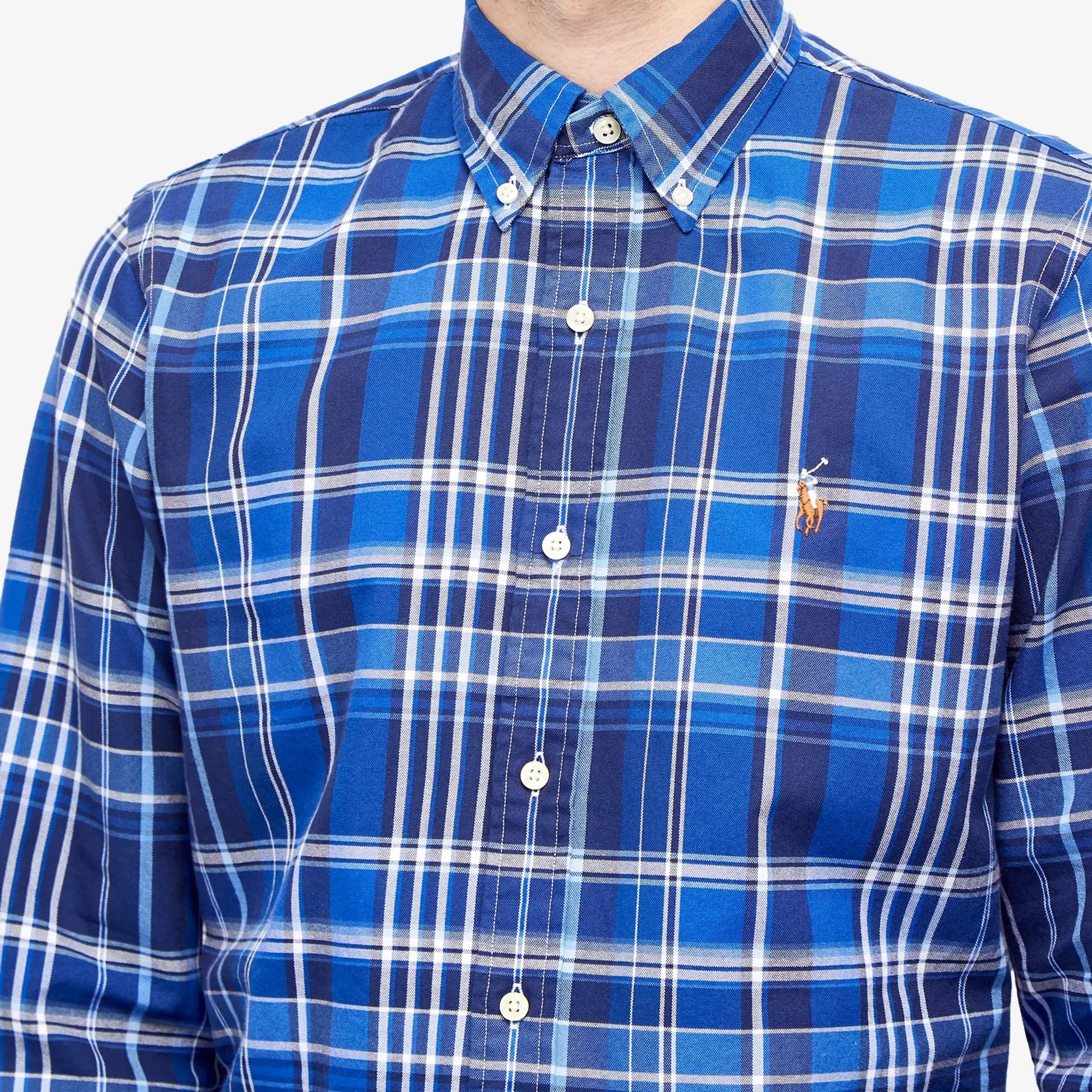 Polo Ralph Lauren Men's Check Oxford Shirt Blue Multi