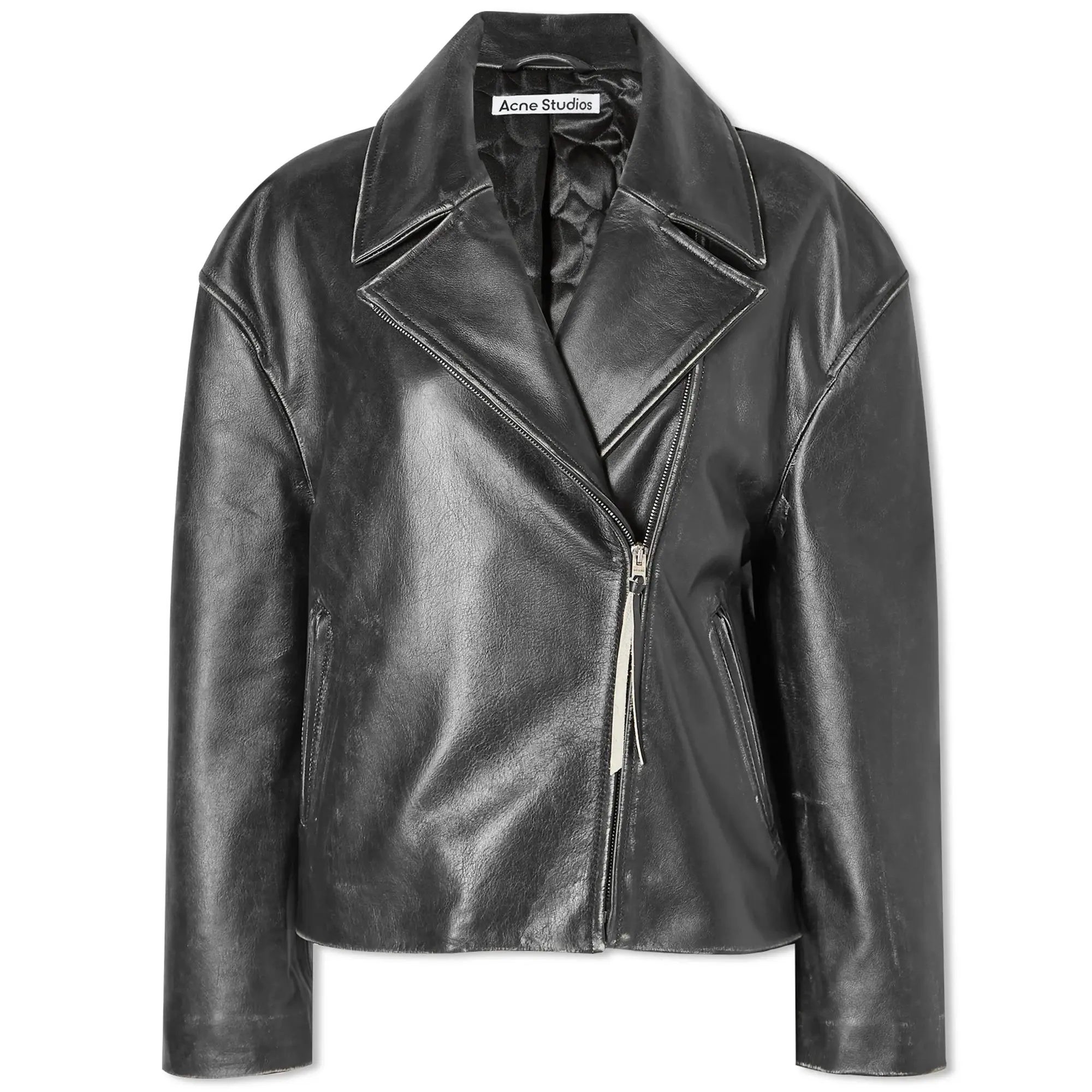 Acne Studios Women's Lilket Leather Jacket Black
