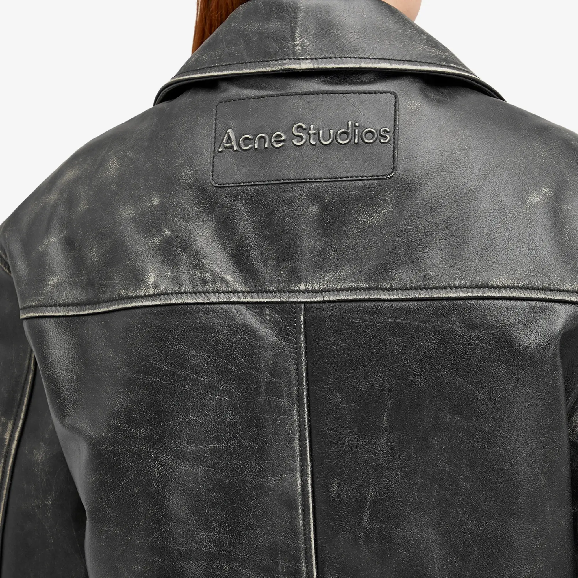 Acne Studios Women's Lilket Leather Jacket Black