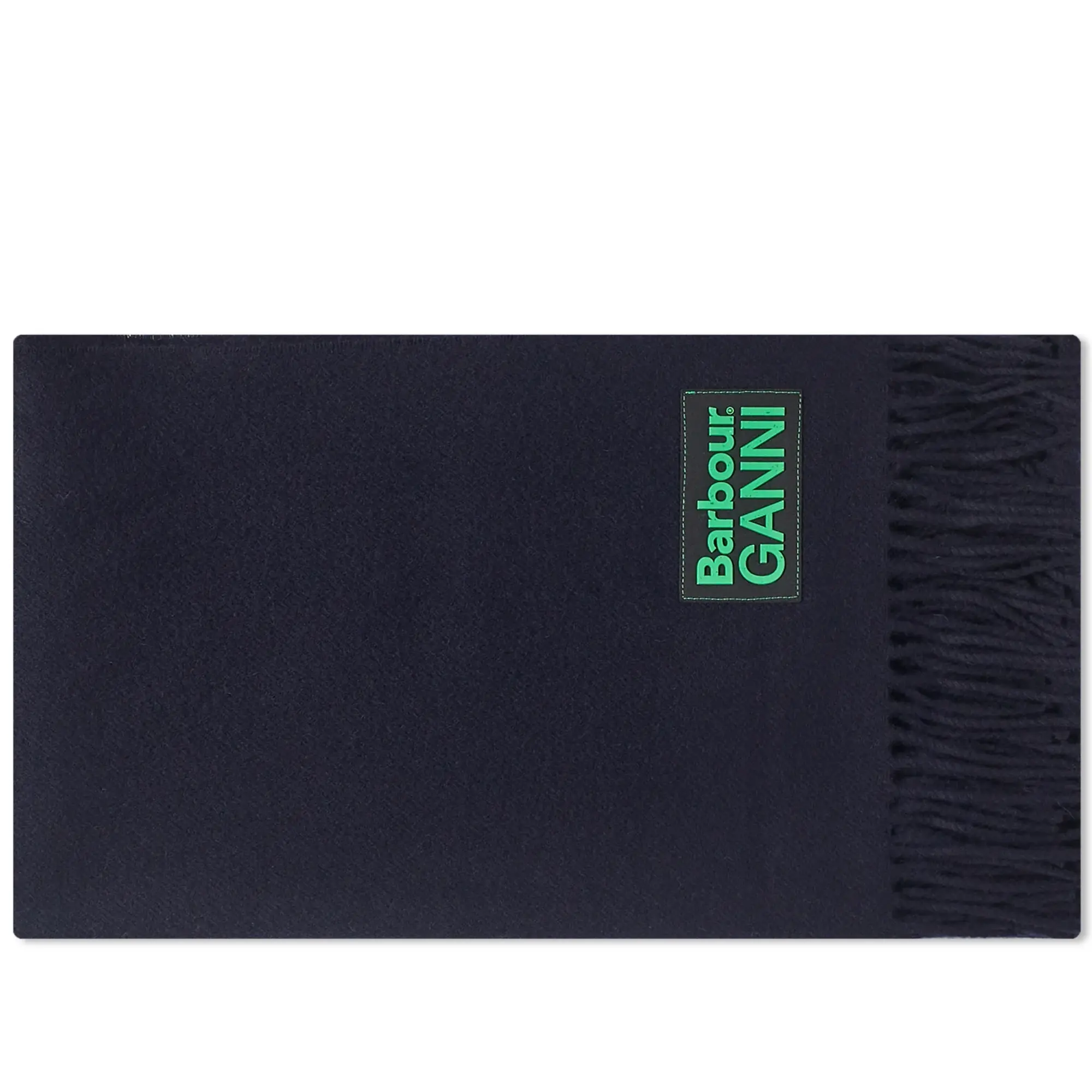 Barbour Women's x Ganni Lambswool Scarf Navy