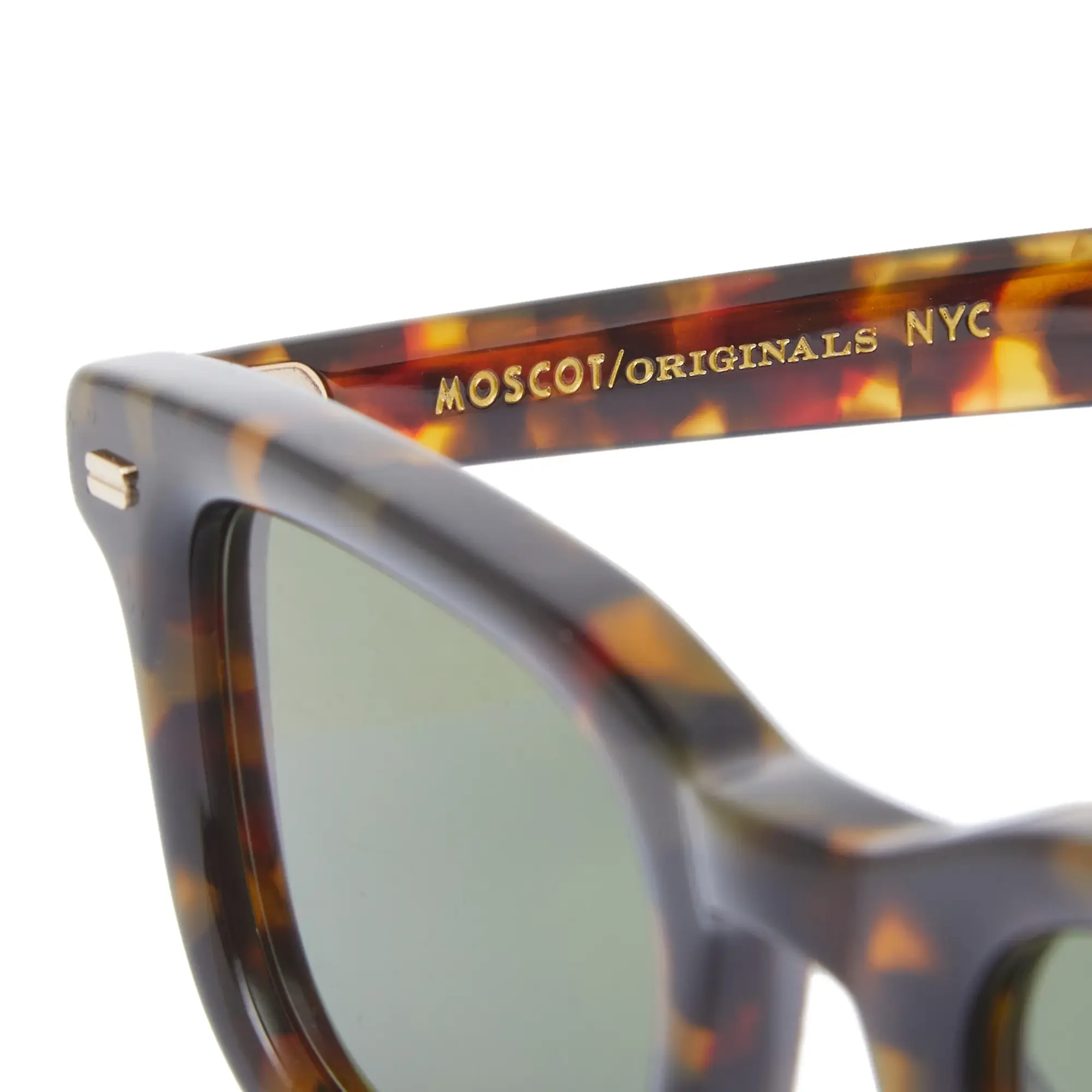 Moscot Klutz Sunglasses Tortoise/Green