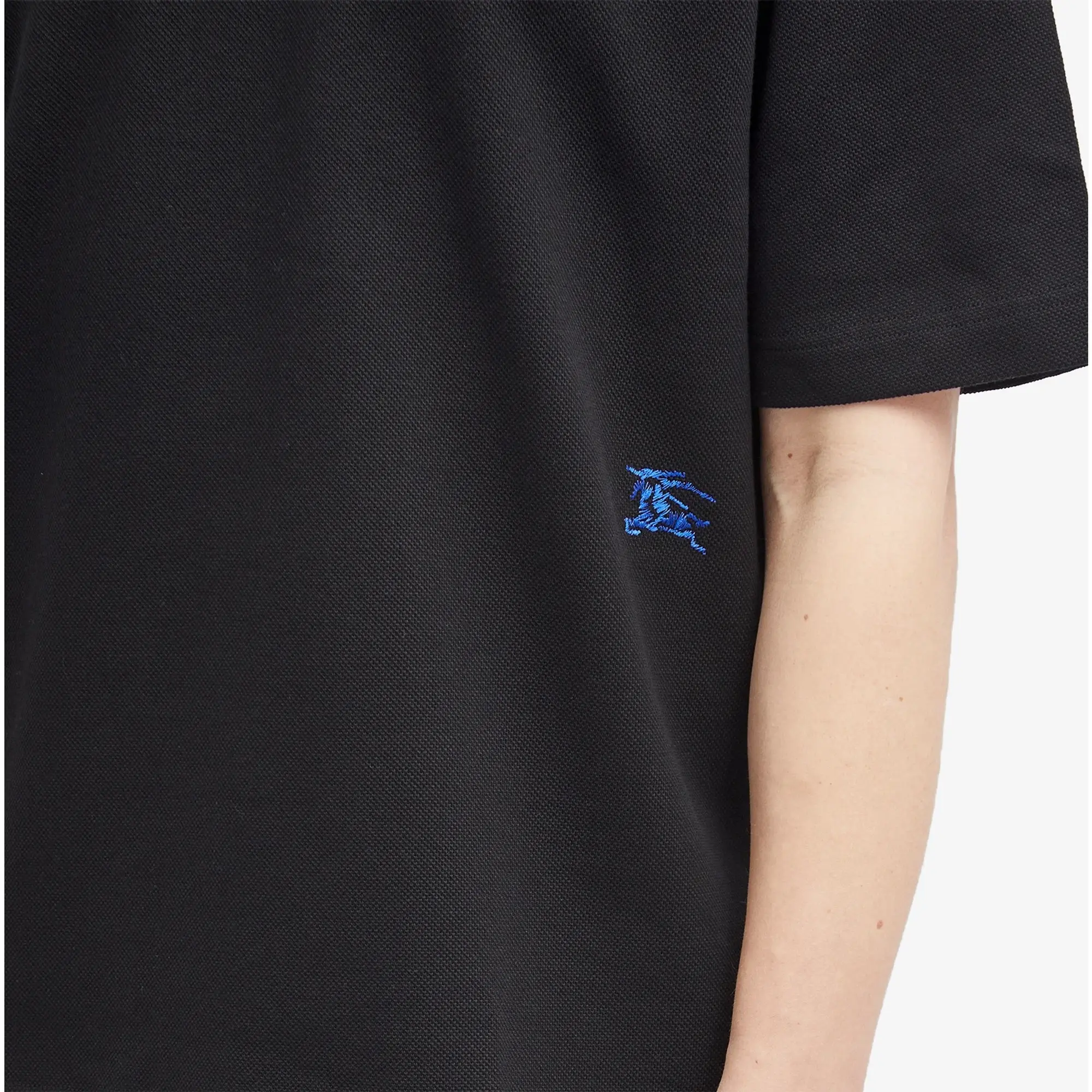 Burberry Men's EKD Logo Polo Black