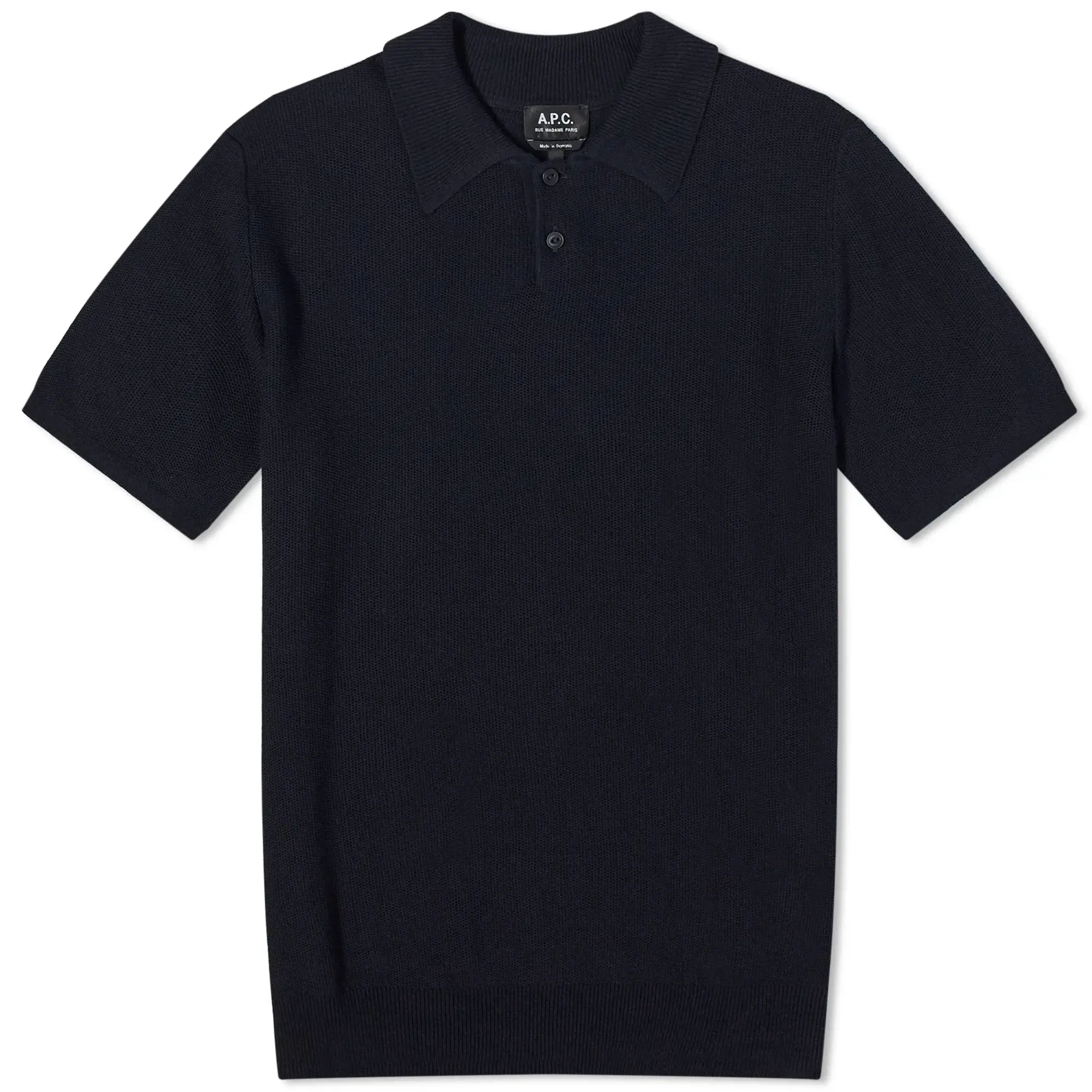 A.P.C. Men's Jay Knit Polo Dark Navy