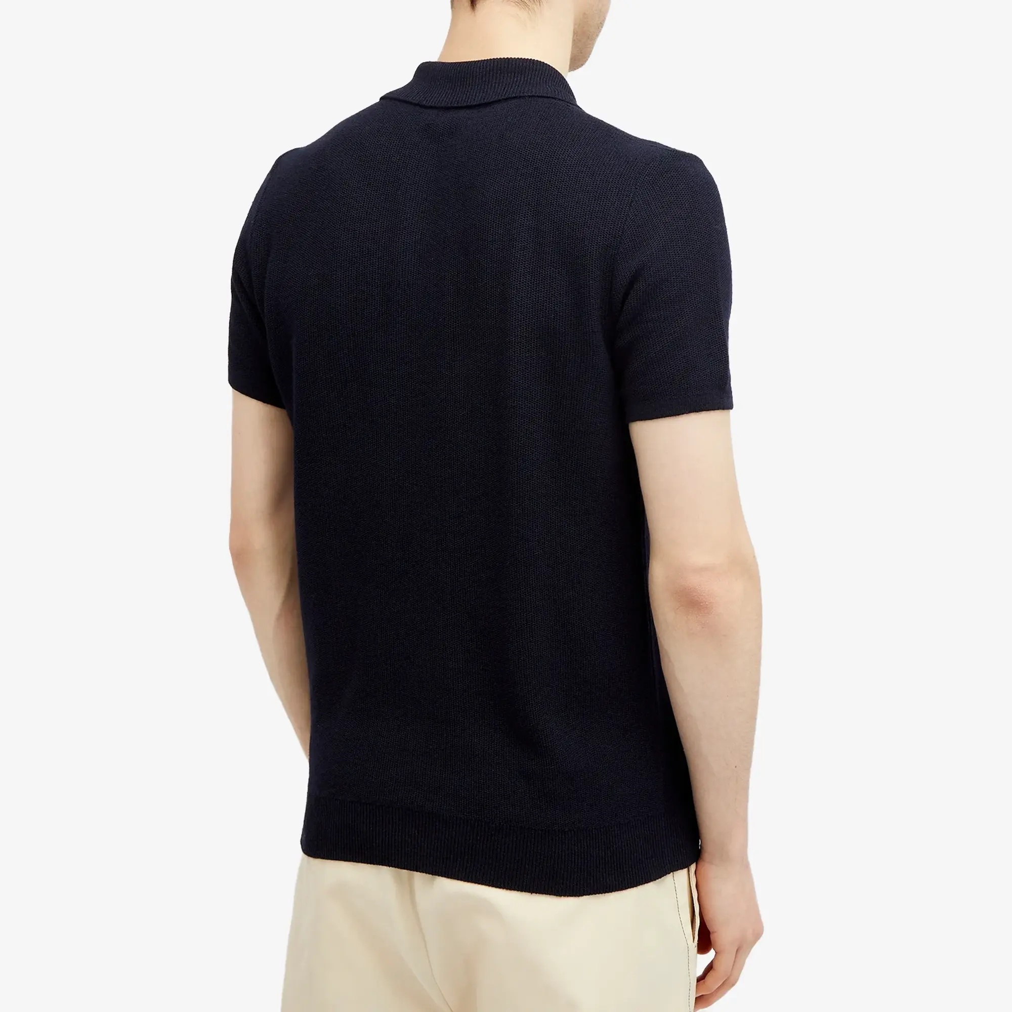 A.P.C. Men's Jay Knit Polo Dark Navy
