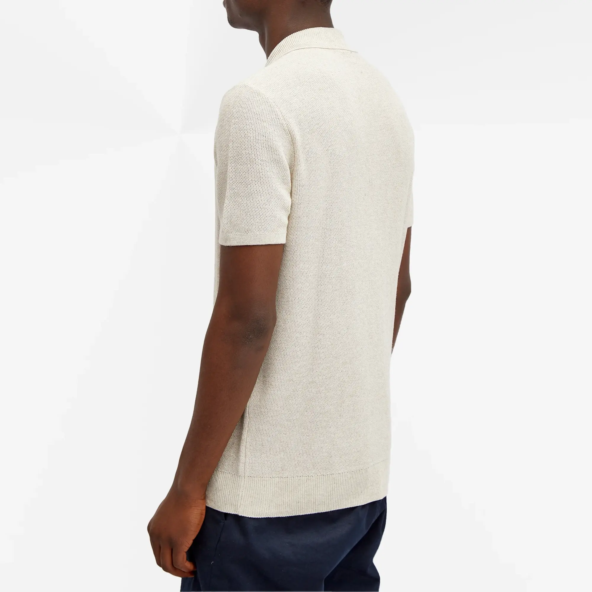 A.P.C. Men's Jay Knit Polo Beige
