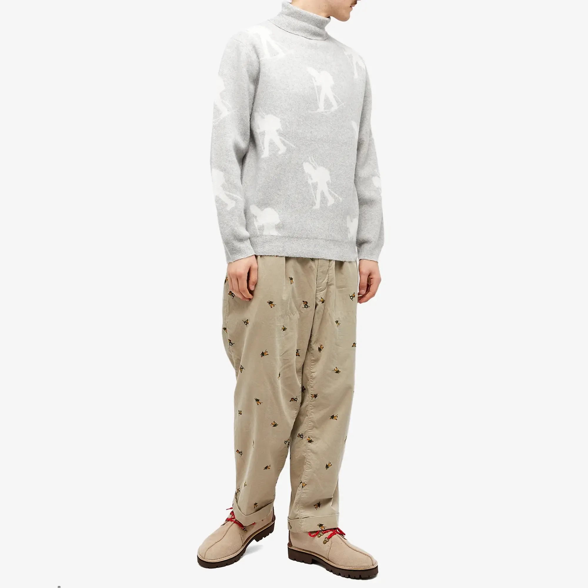 END. x Clarks Originals x Beams Plus Men's Turtleneck Sweater Grey