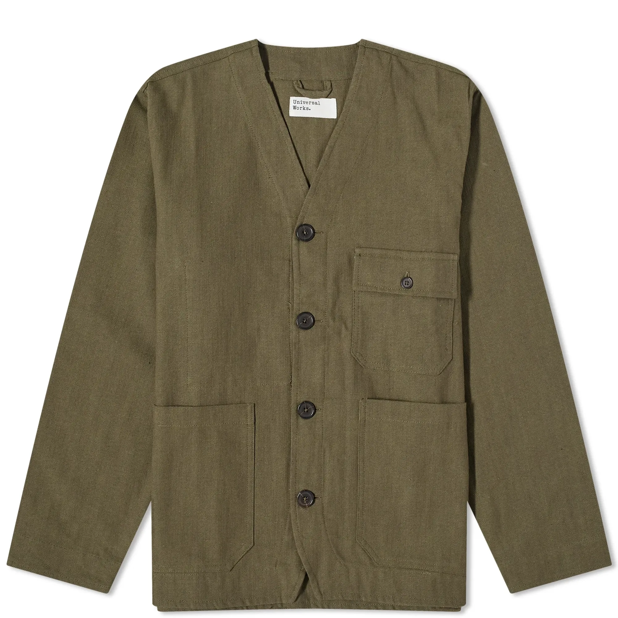 Universal Works Men's Kyo Cotton Cabin Jacket Olive | 29716-OLV
