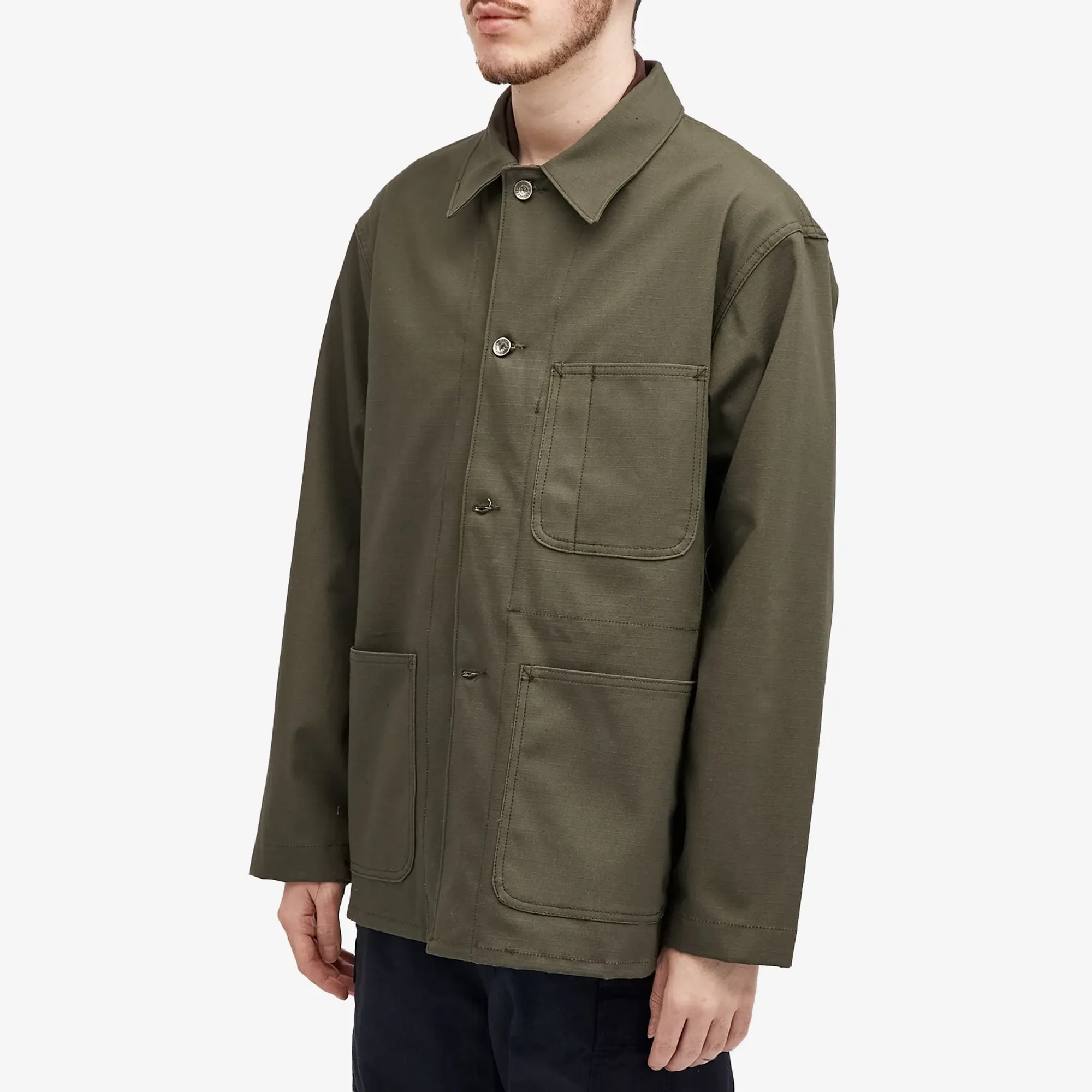 トップス Engineered Garments Shirt Cotton Ripstop Engineered Garments Workaday Men's Heavyweight MC Shirt Jacket
