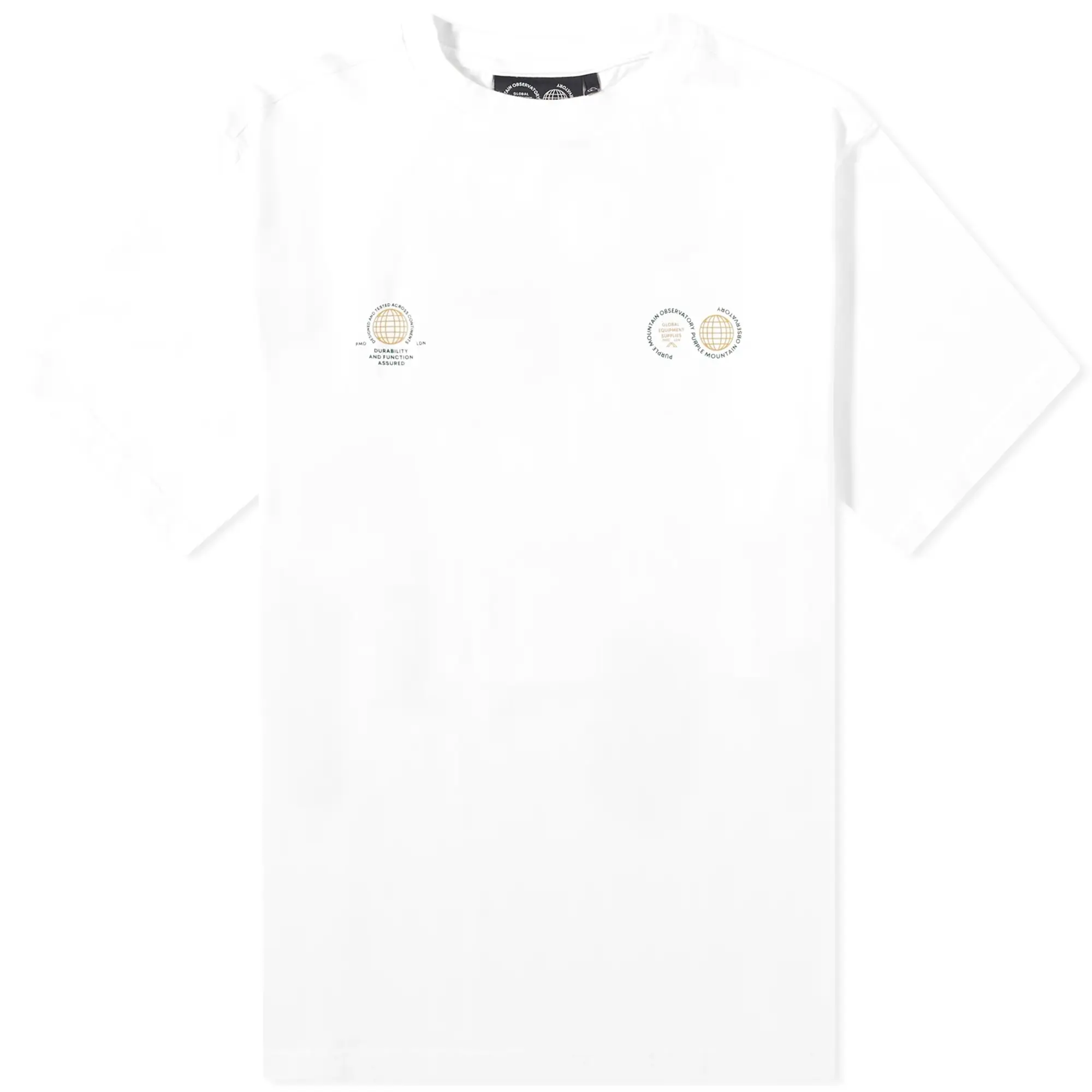 Purple Mountain Observatory Men's Globe T-Shirt White