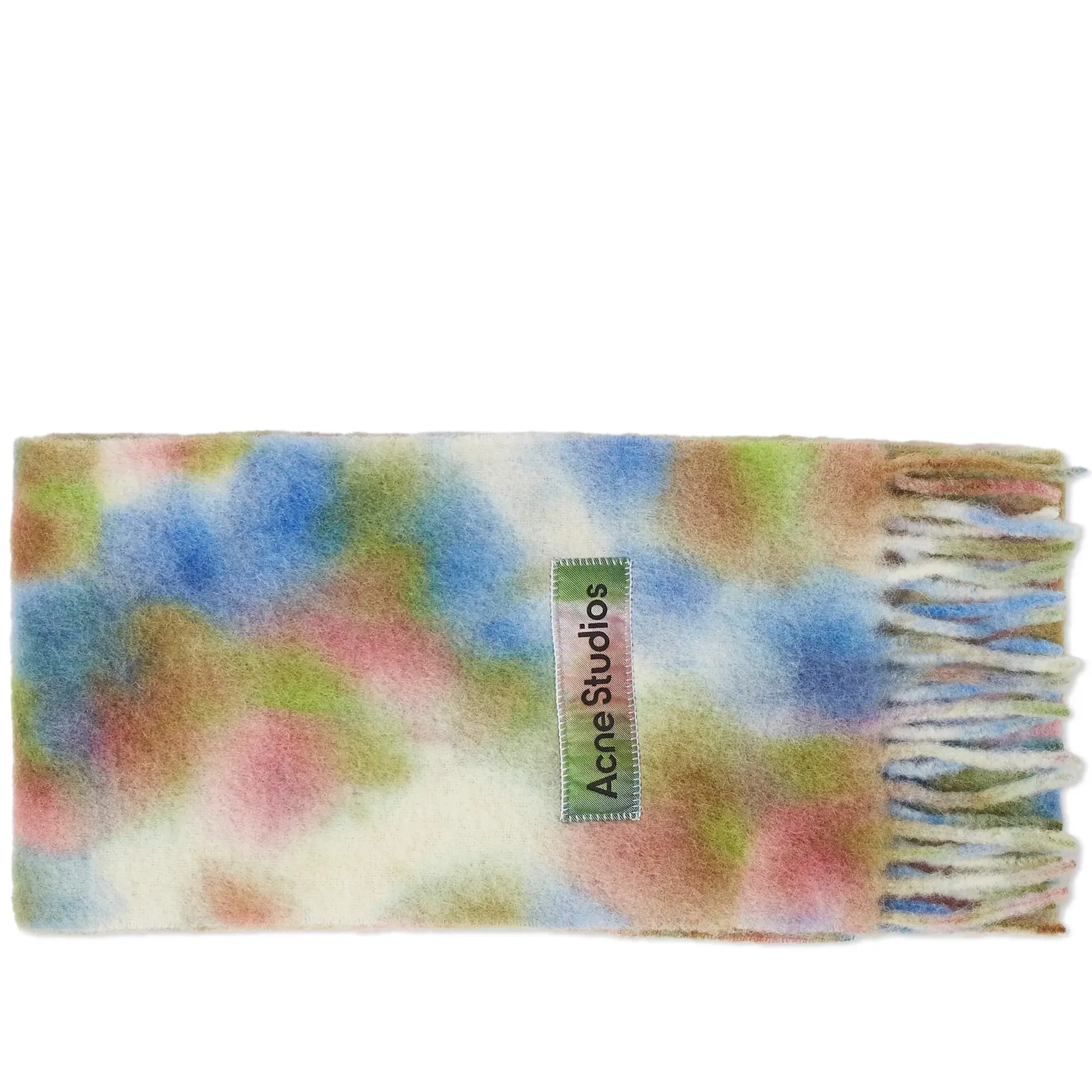 Acne Studios Men's Varinga Tie Dye Scarf Green Multi