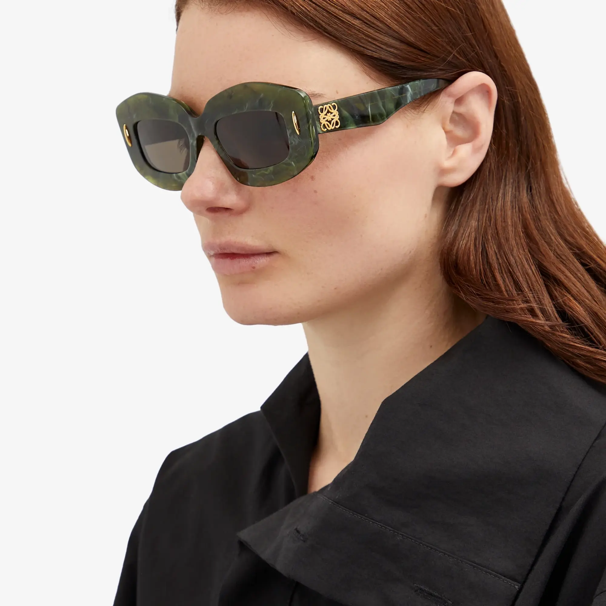 Loewe Eyewear Women's Screen Sunglasses Green