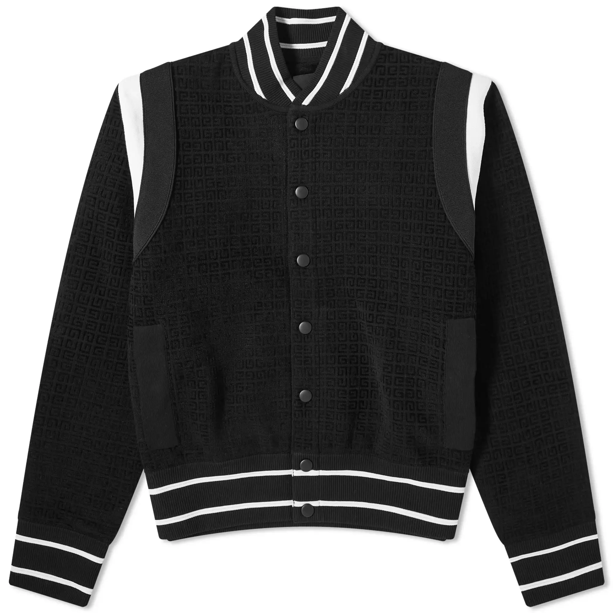 Givenchy Men's Knitted Bomber Jacket Black