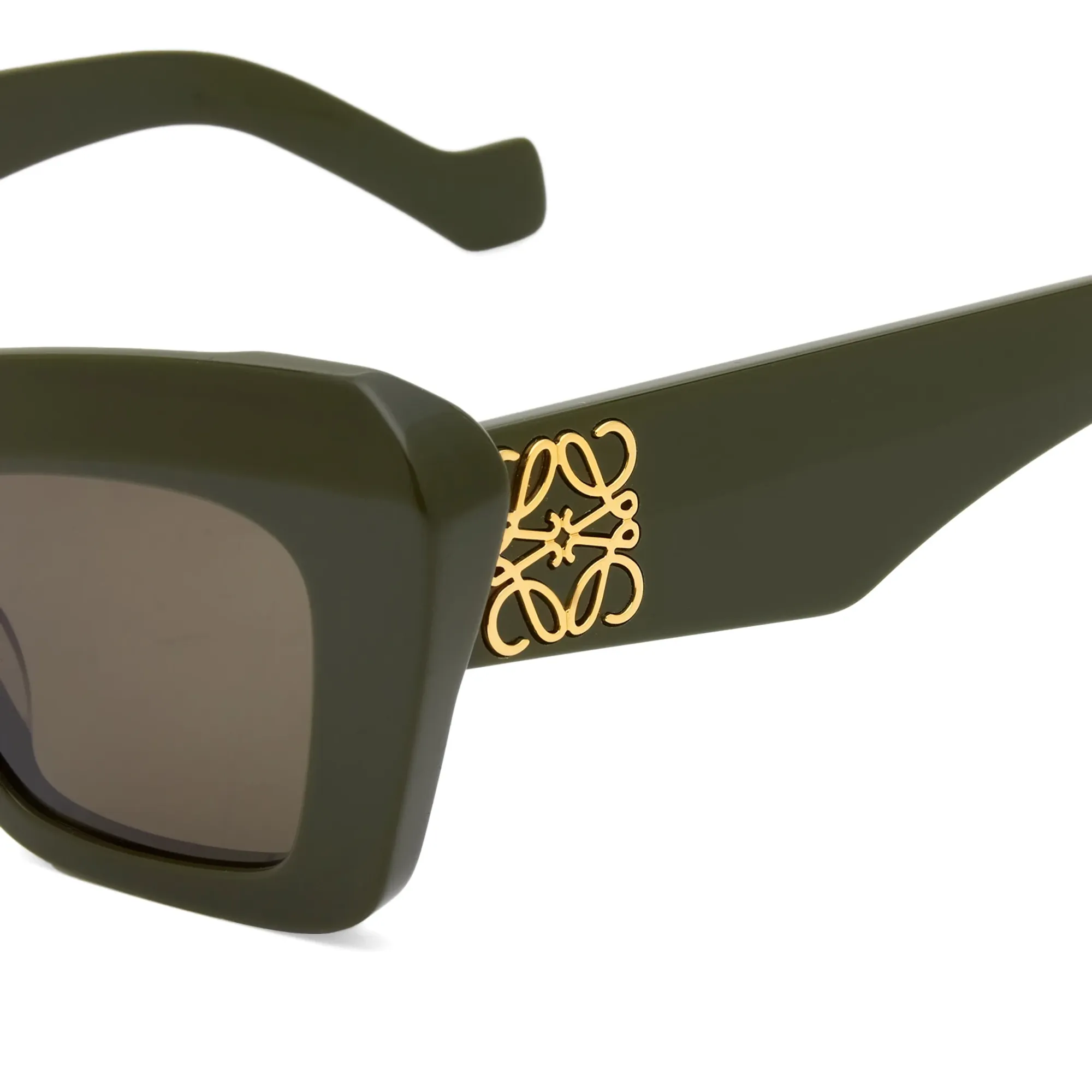NEW Loewe LW40036I Cat Eye Green Anagram Sunglasses Loewe Anagram Oversized Cat-Eye Acetate Sunglasses in Green  main image 3