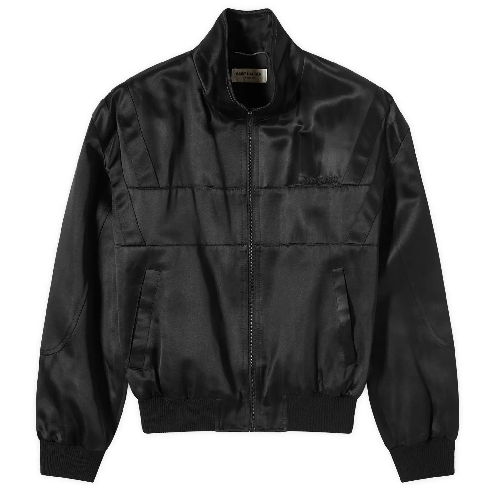 Saint Laurent Men's Teddy Track Jacket Black
