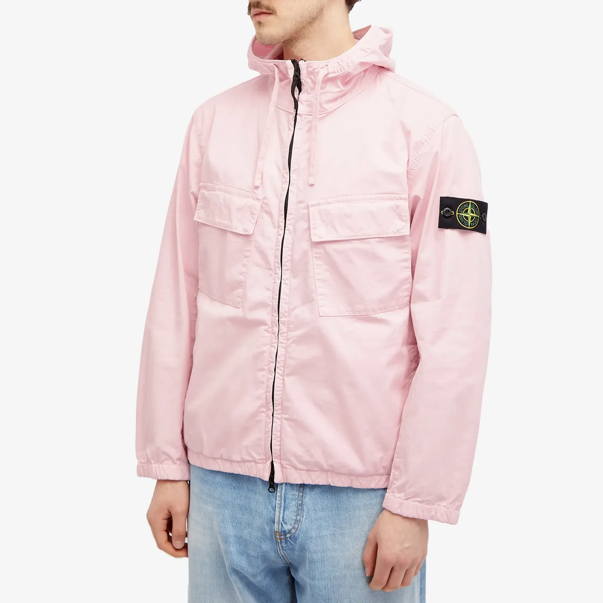 Ab Servette Stone Island Cyclamen Hoodie Stone Island Men's Supima