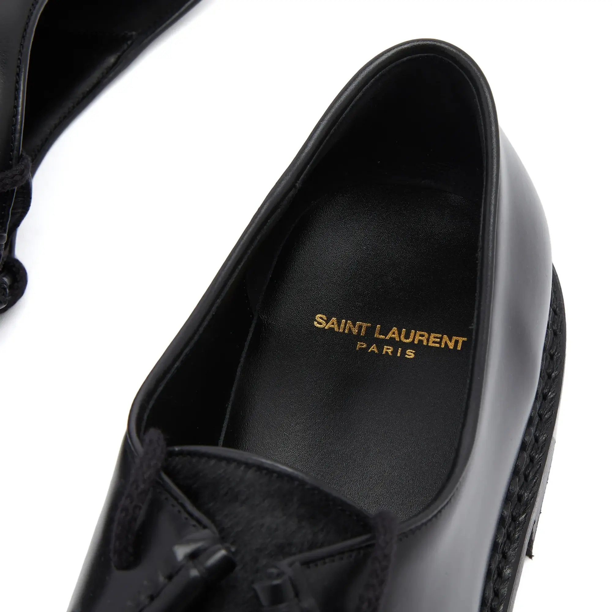 Saint Laurent Men's Malo 20 Apron Shoe Black