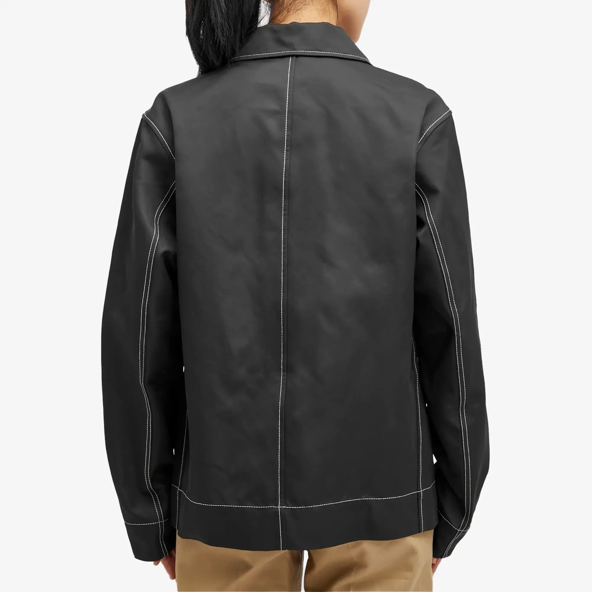 JW Anderson Women's Contrast Seam Workwear Jacket Black