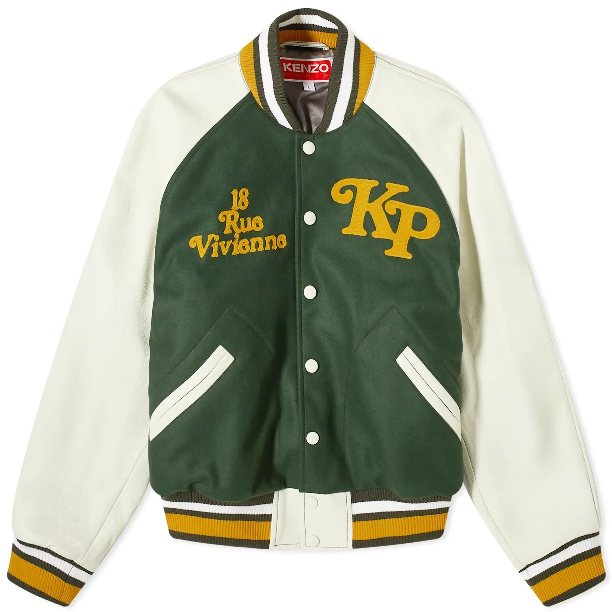 Kenzo Men's x Verdy Varsity Jacket Dark Khaki