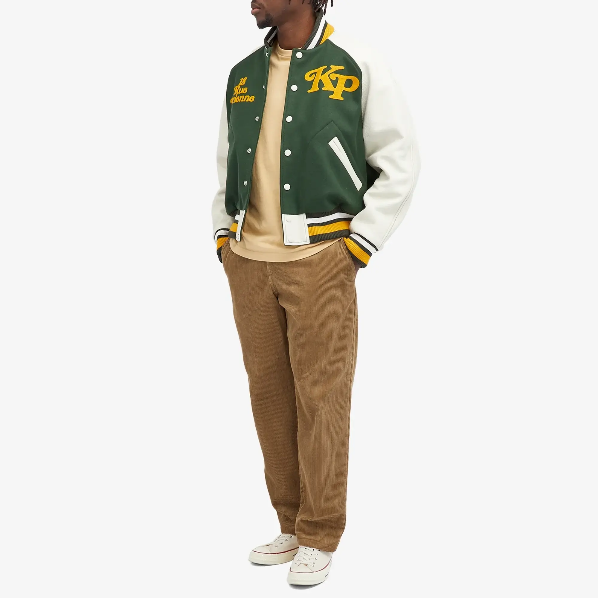 Kenzo Men's x Verdy Varsity Jacket Dark Khaki