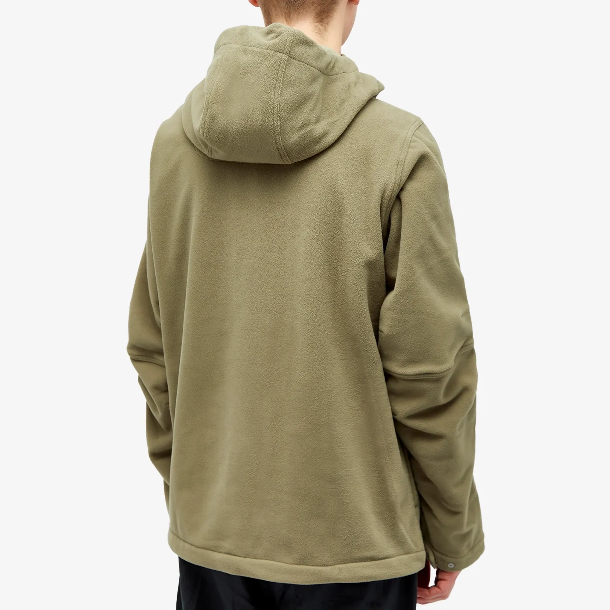 MAHARISHI ASYM FLEECE HOODED PULLOVER Maharishi Men\u0027s Asym Zipped Hooded Fleece Jacket Black | 4578-BLK