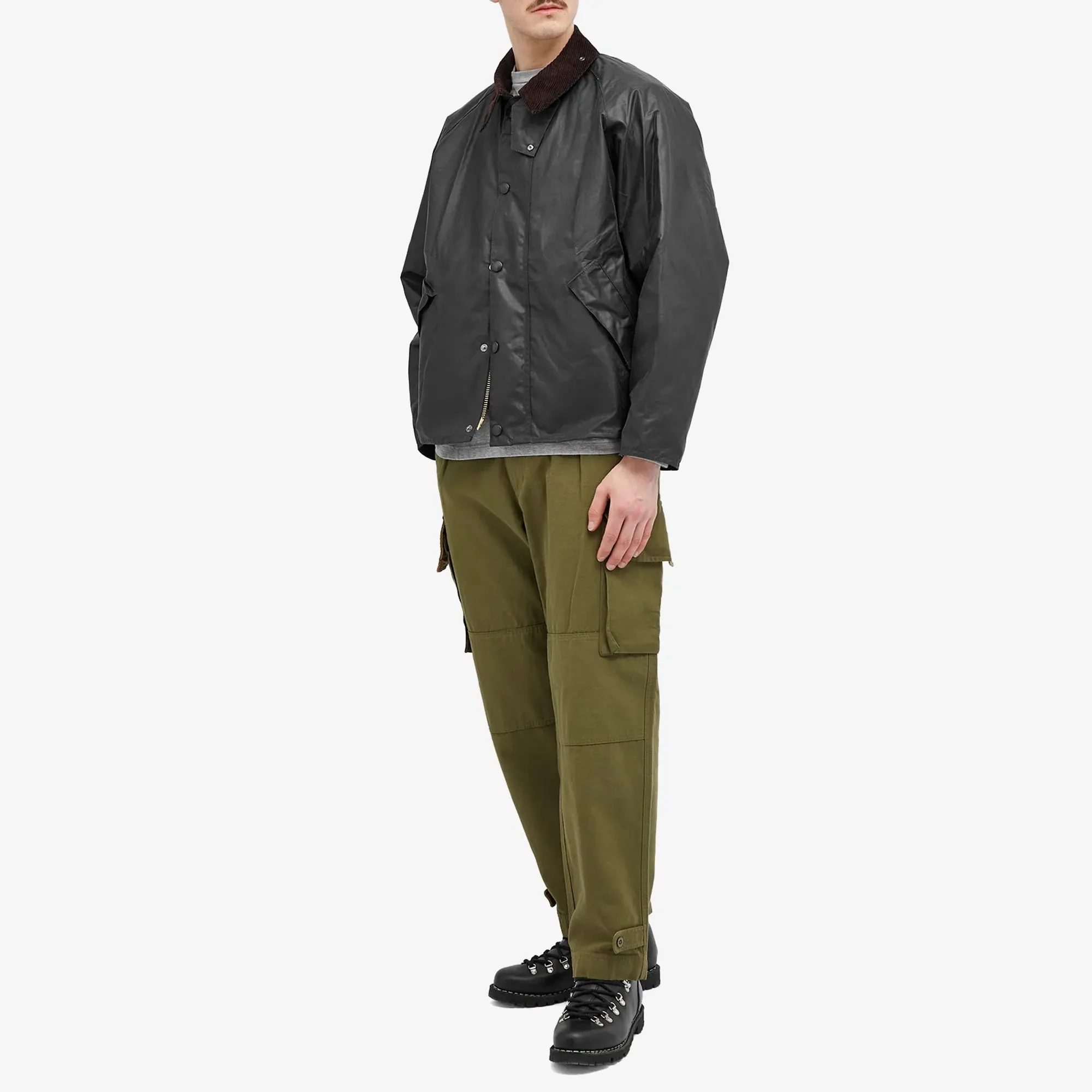 Barbour Transport Wax Sage サイズ36