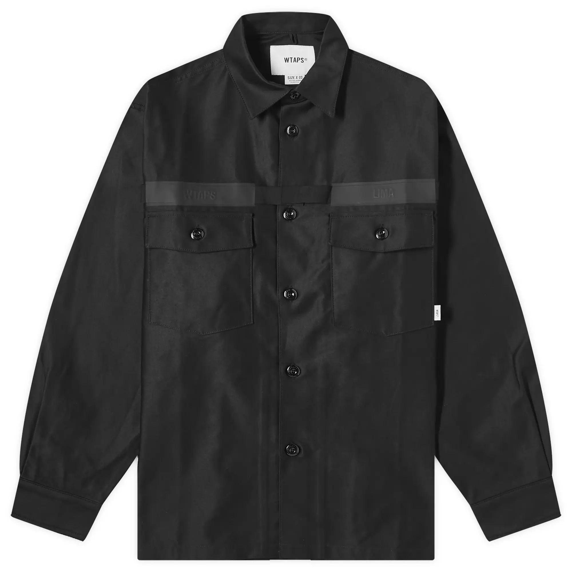 WTAPS Men's 02 Shirt Jacket Black | 241CWDT-SHM02-BLK | FOOTY.COM