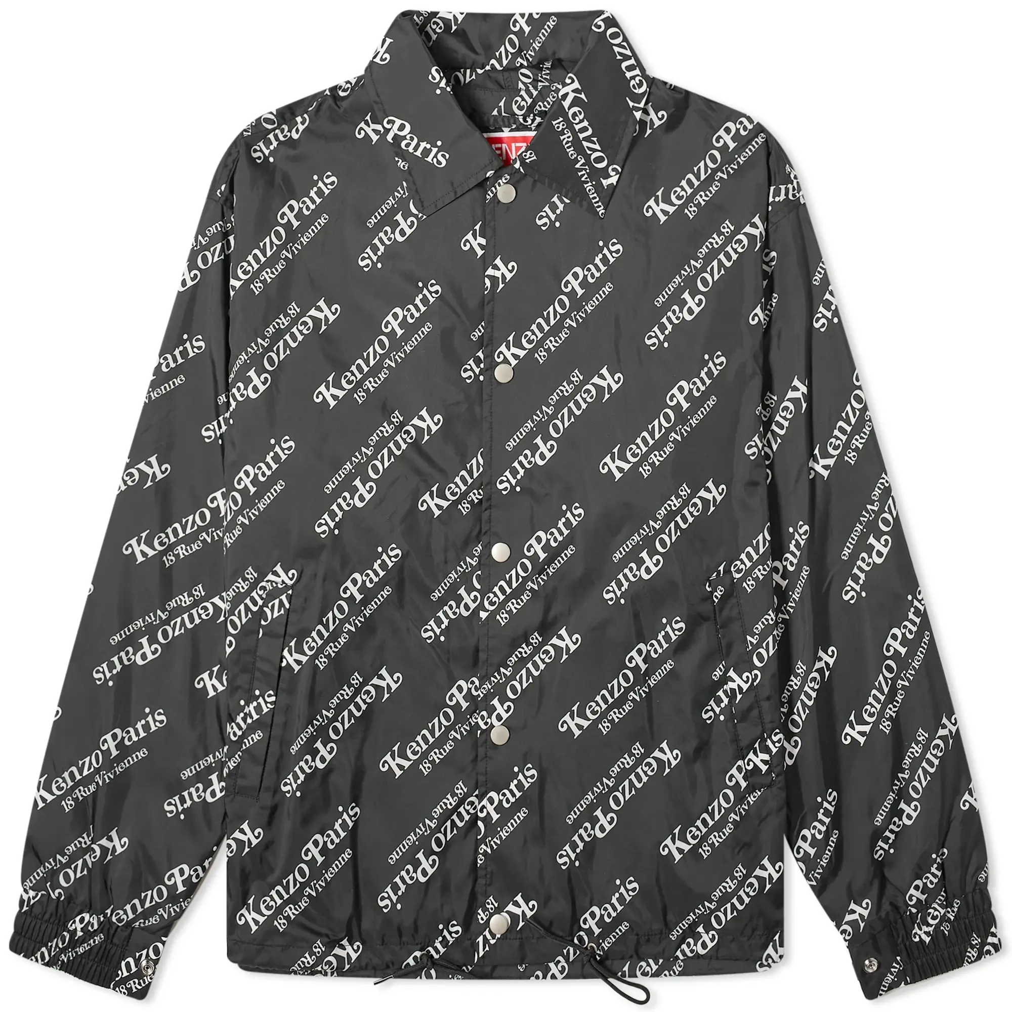 Kenzo Men's x Verdy Logo Windbreaker Black