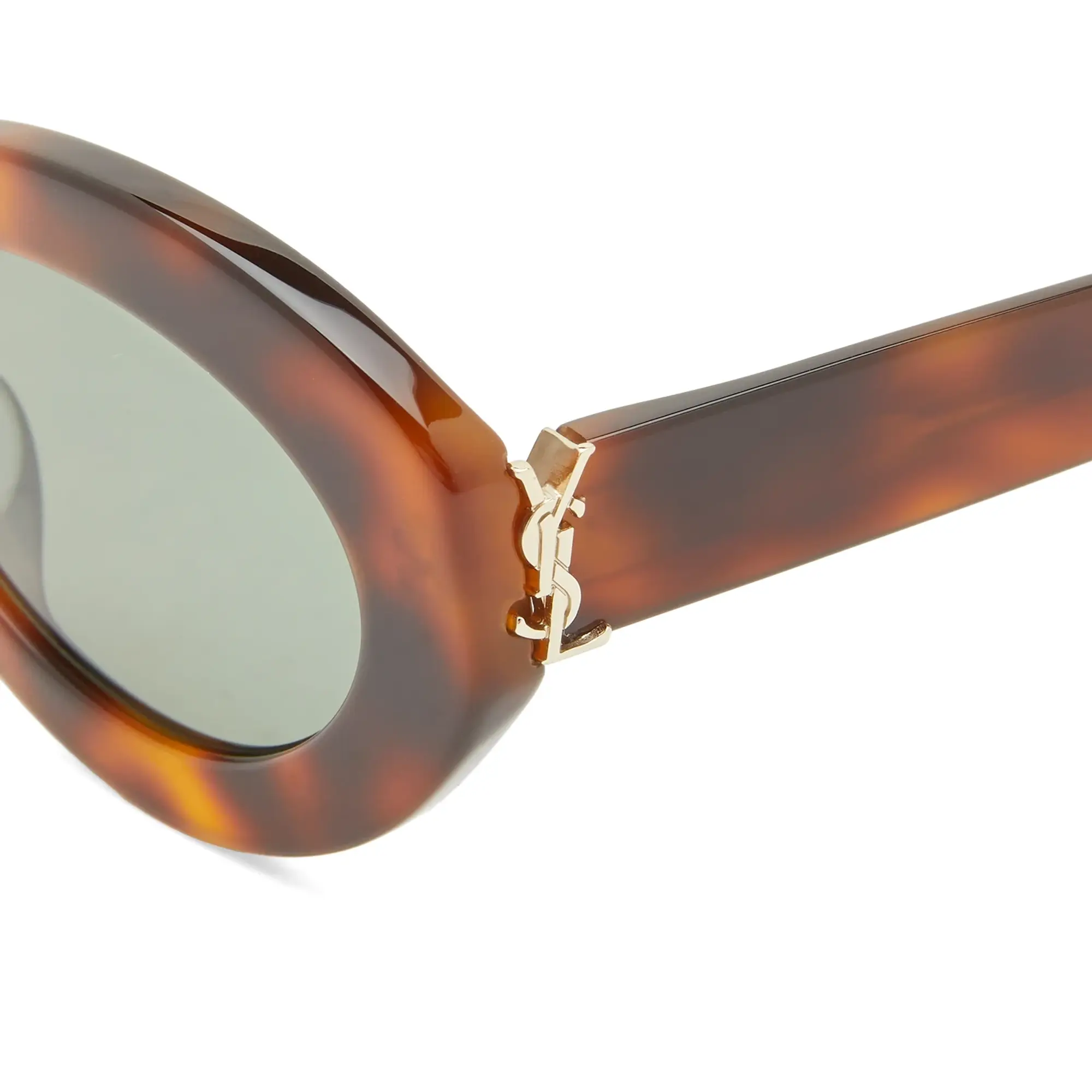 Saint Laurent Sunglasses Saint Laurent SL M136 Sunglasses Havana/Green