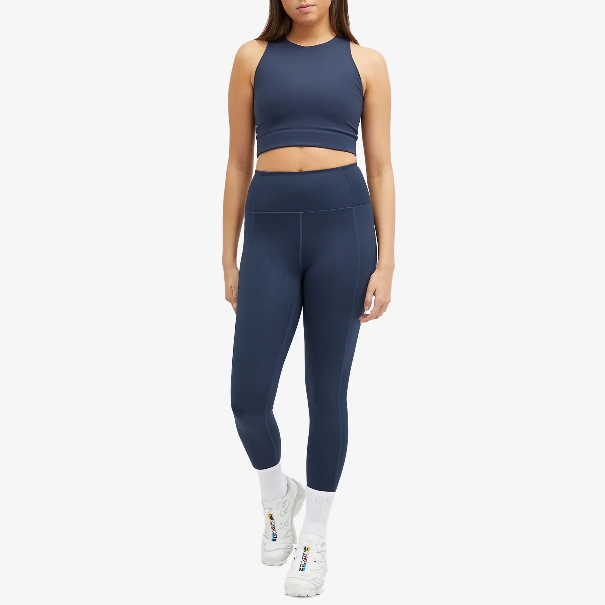 Girlfriend Collective Women's Compressive High-Rise 7/8 Leggings Midnight