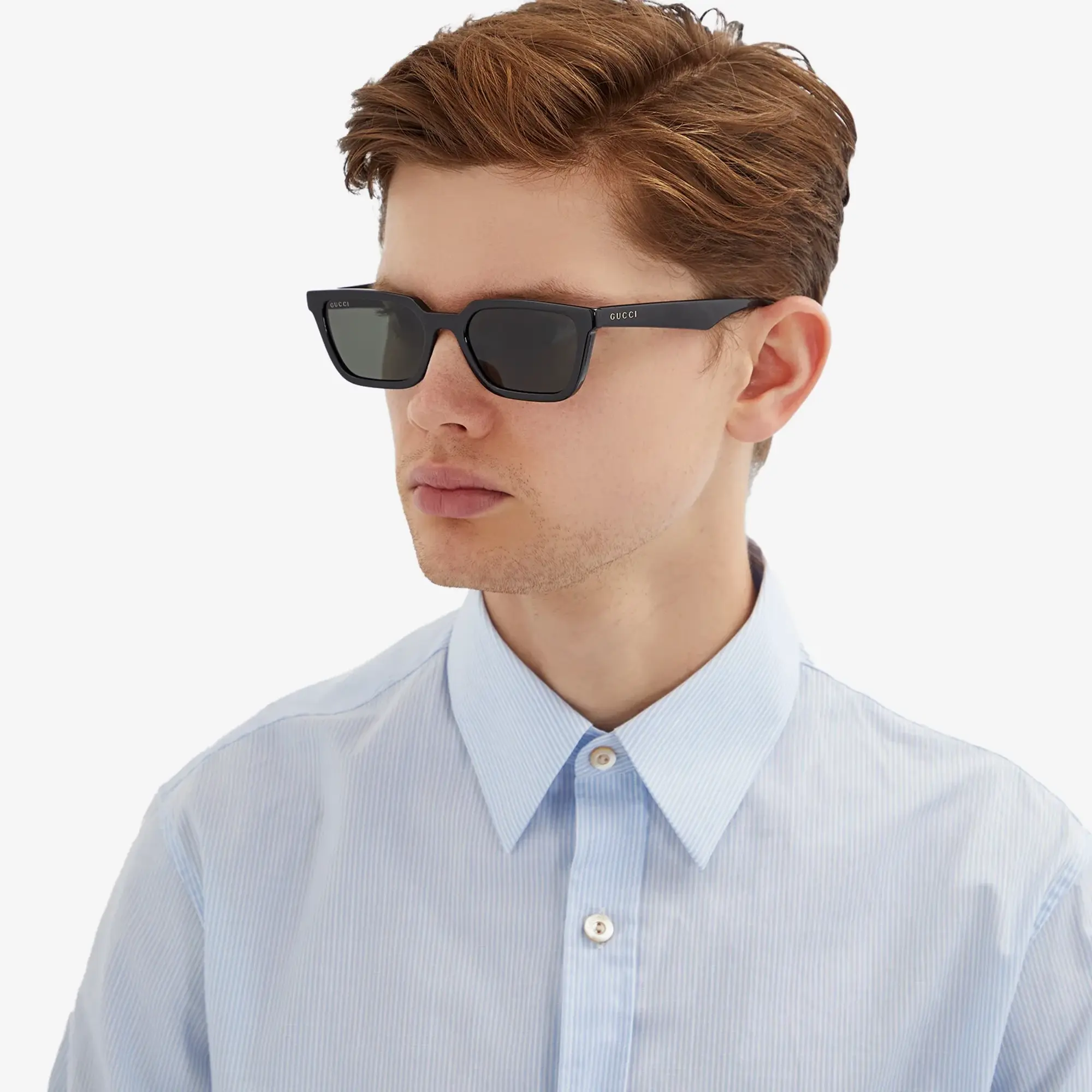 Gucci Men's Generation Light Sunglasses Black/Grey