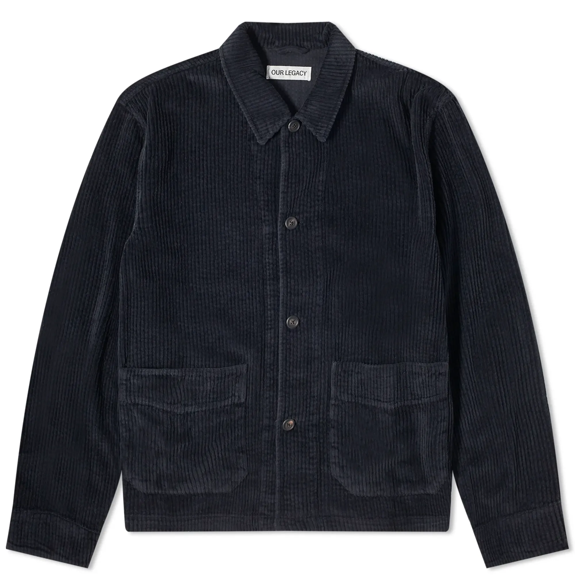 Our Legacy Men's Cord Archive Box Jacket Black | M2241AW | FOOTY.COM