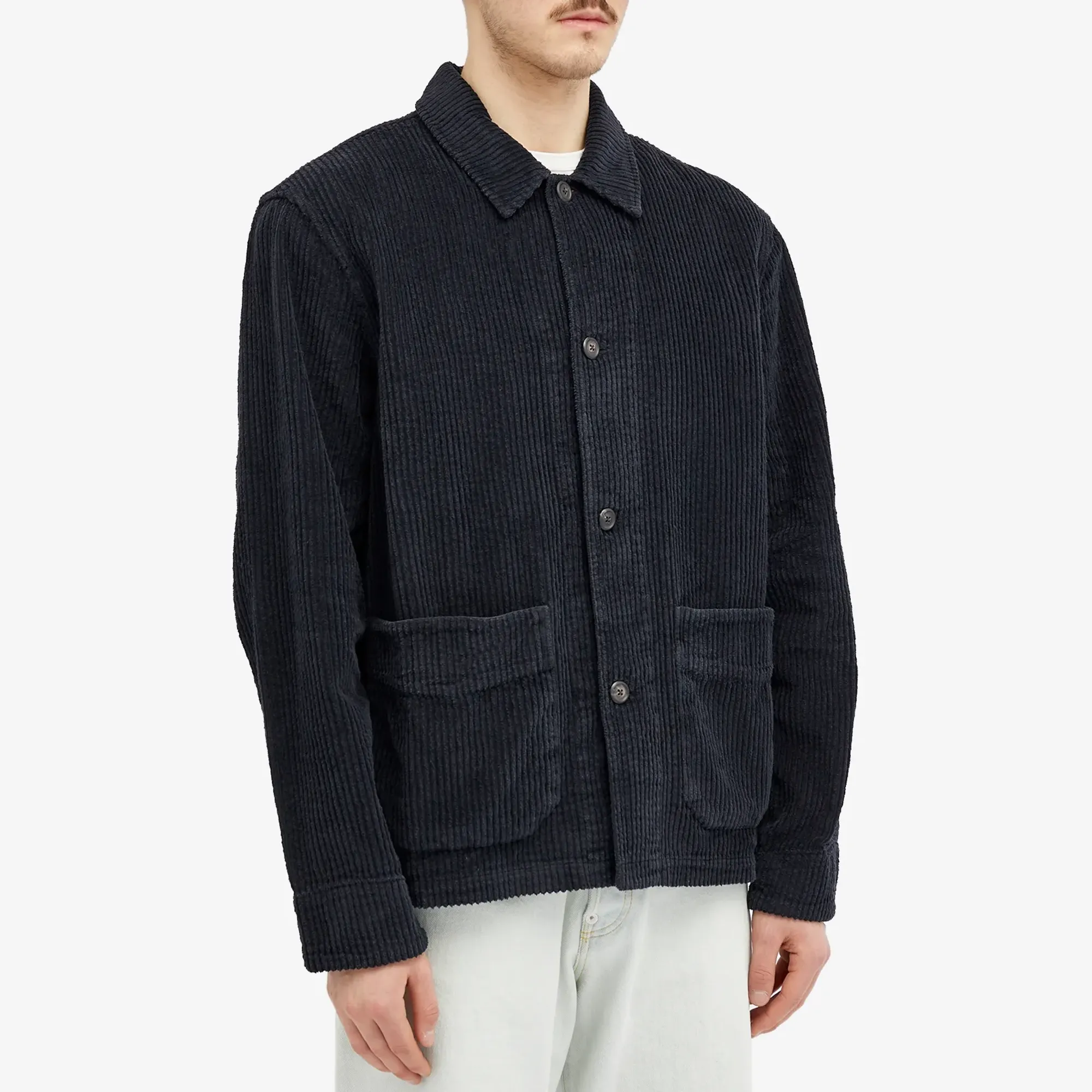 Our Legacy Men's Cord Archive Box Jacket Black | M2241AW | FOOTY.COM