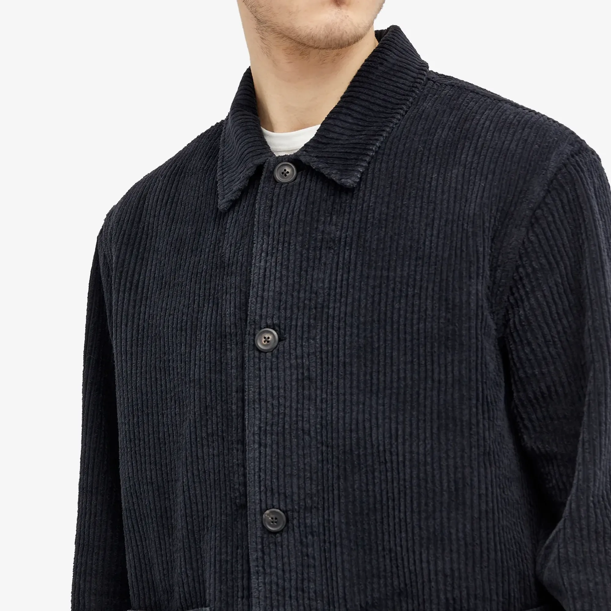 Our Legacy Men's Cord Archive Box Jacket Black | M2241AW | FOOTY.COM