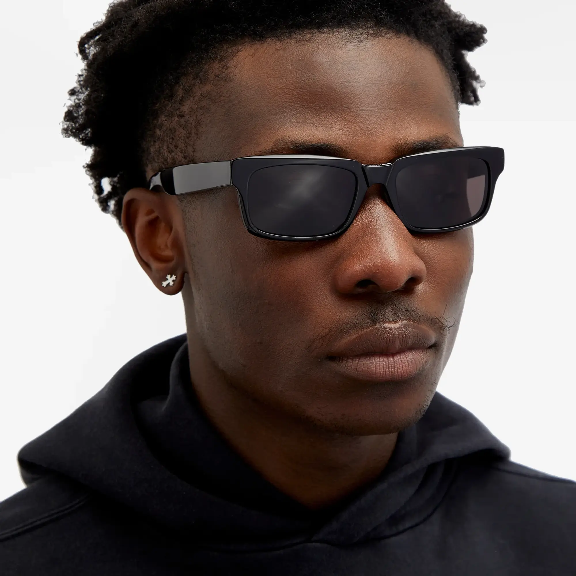 Balenciaga Men's BB0345S Sunglasses Black/Grey
