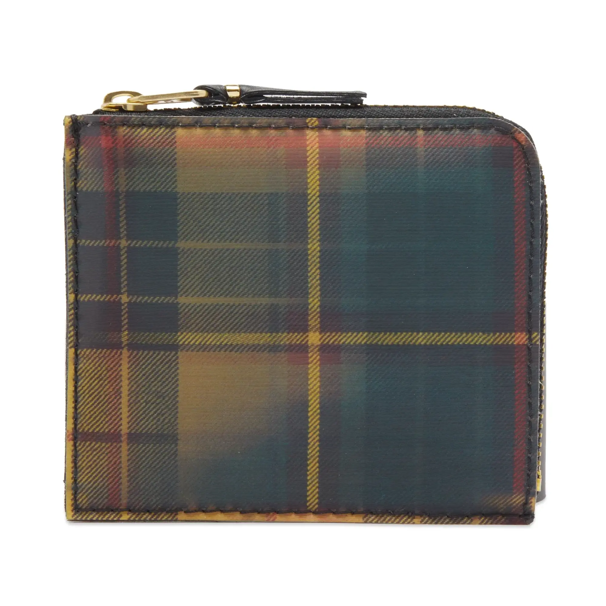 Comme des Garçons Wallet SA3100LT Lenticular Tartan Wallet Yellow/Green