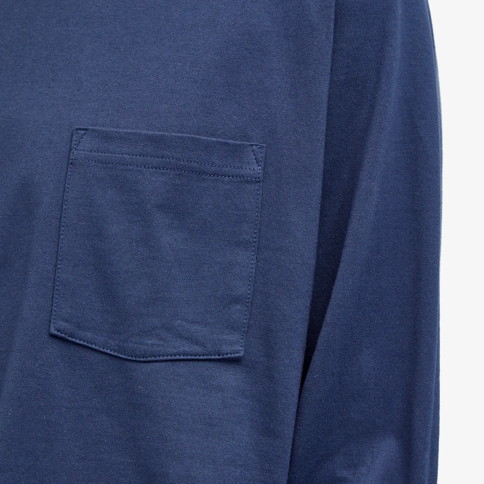 Beams Plus Men's Long Sleeve Pocket T-Shirt Navy