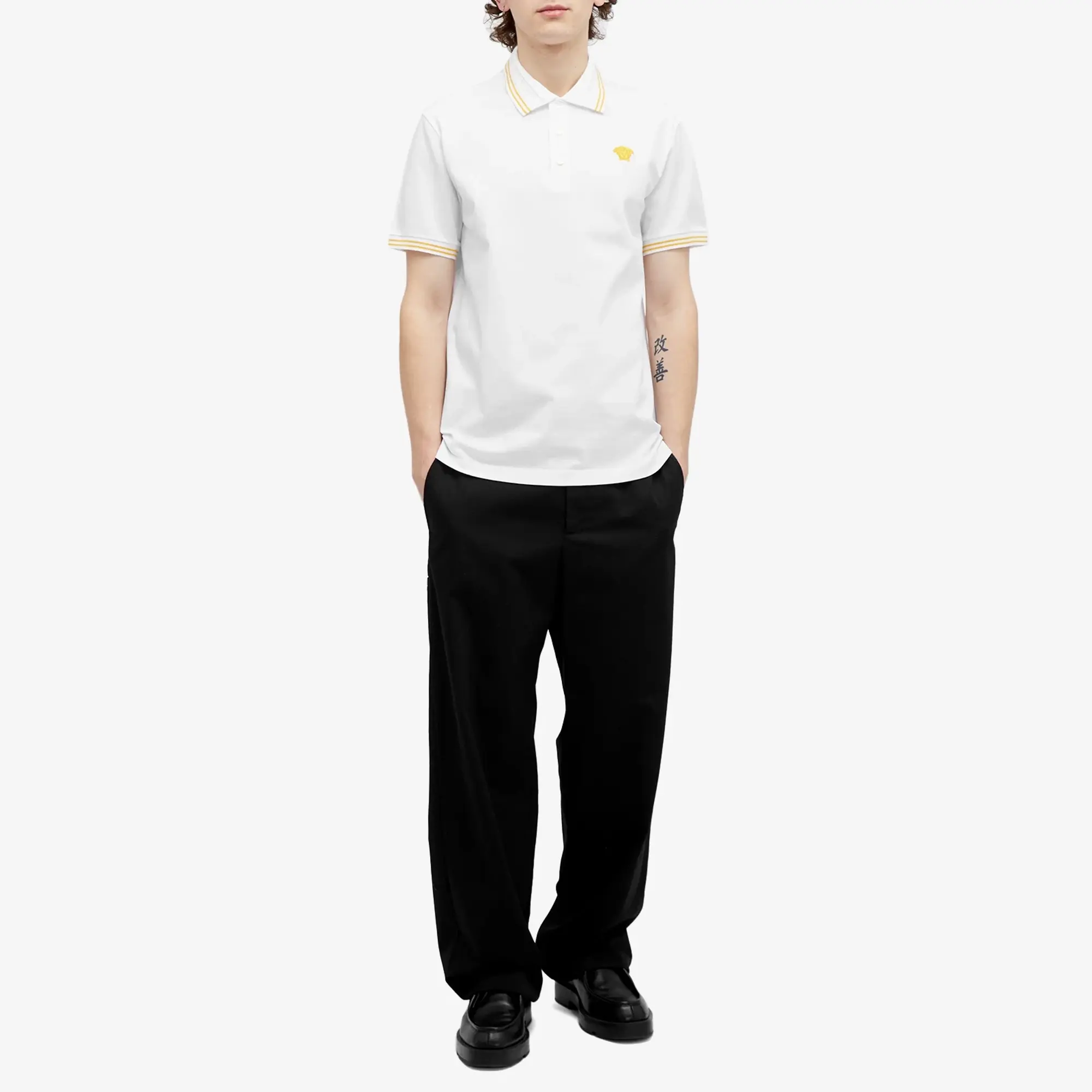 Versace Men's Medusa Polo White