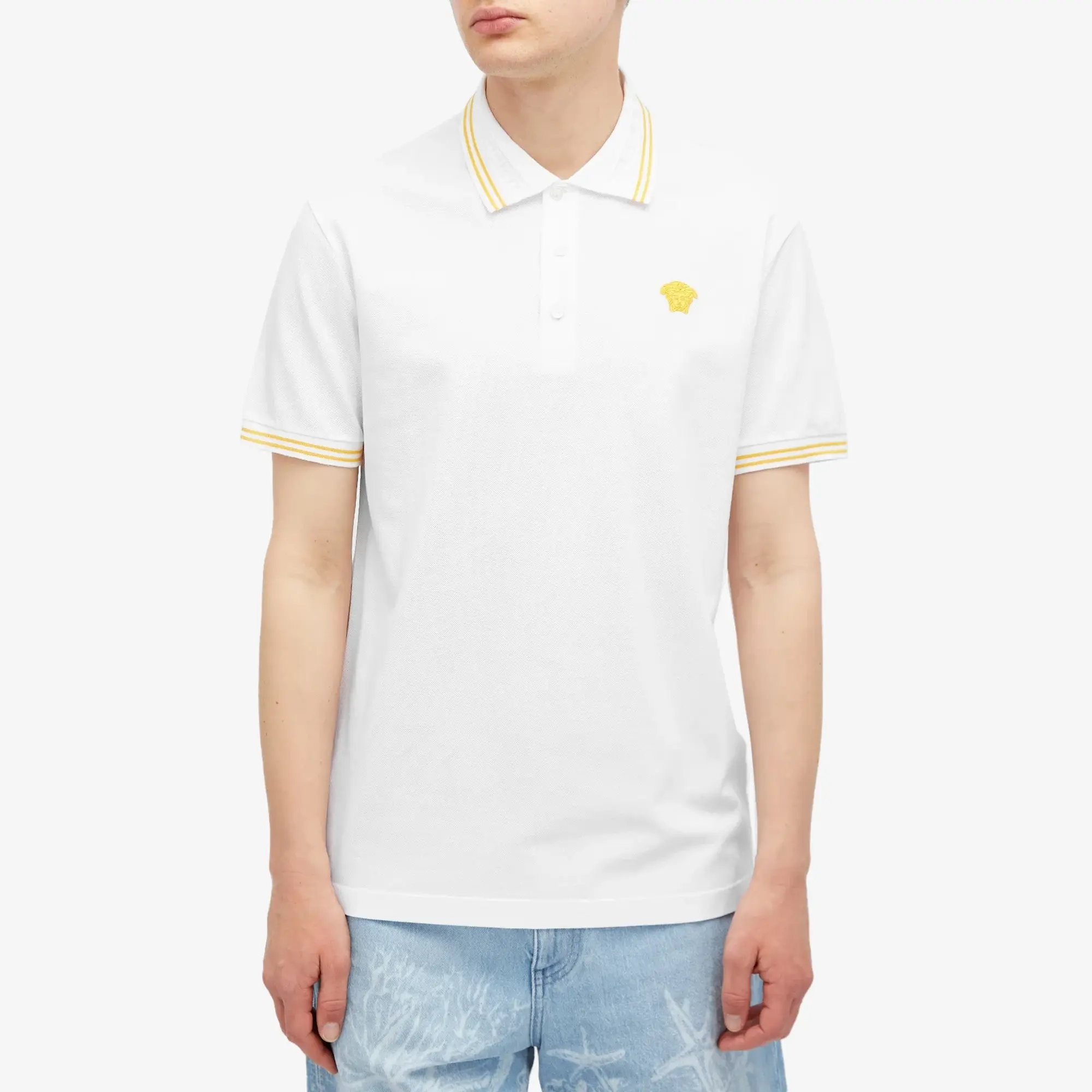 Versace Men's Medusa Polo White
