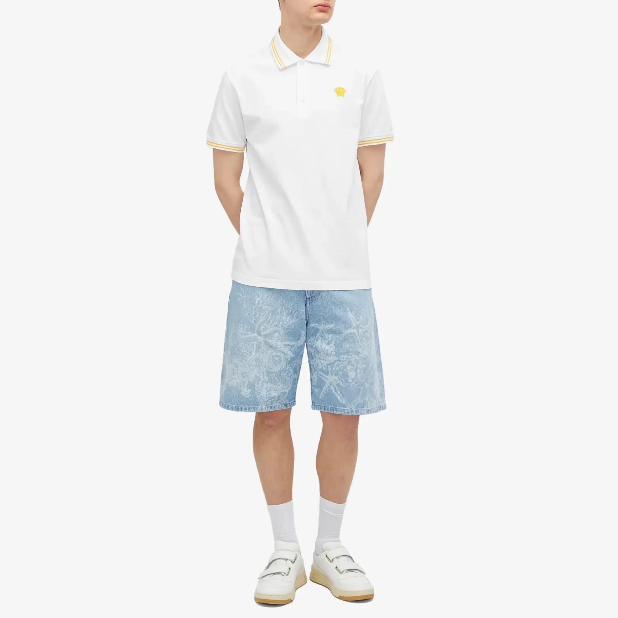 Versace Men's Medusa Polo White