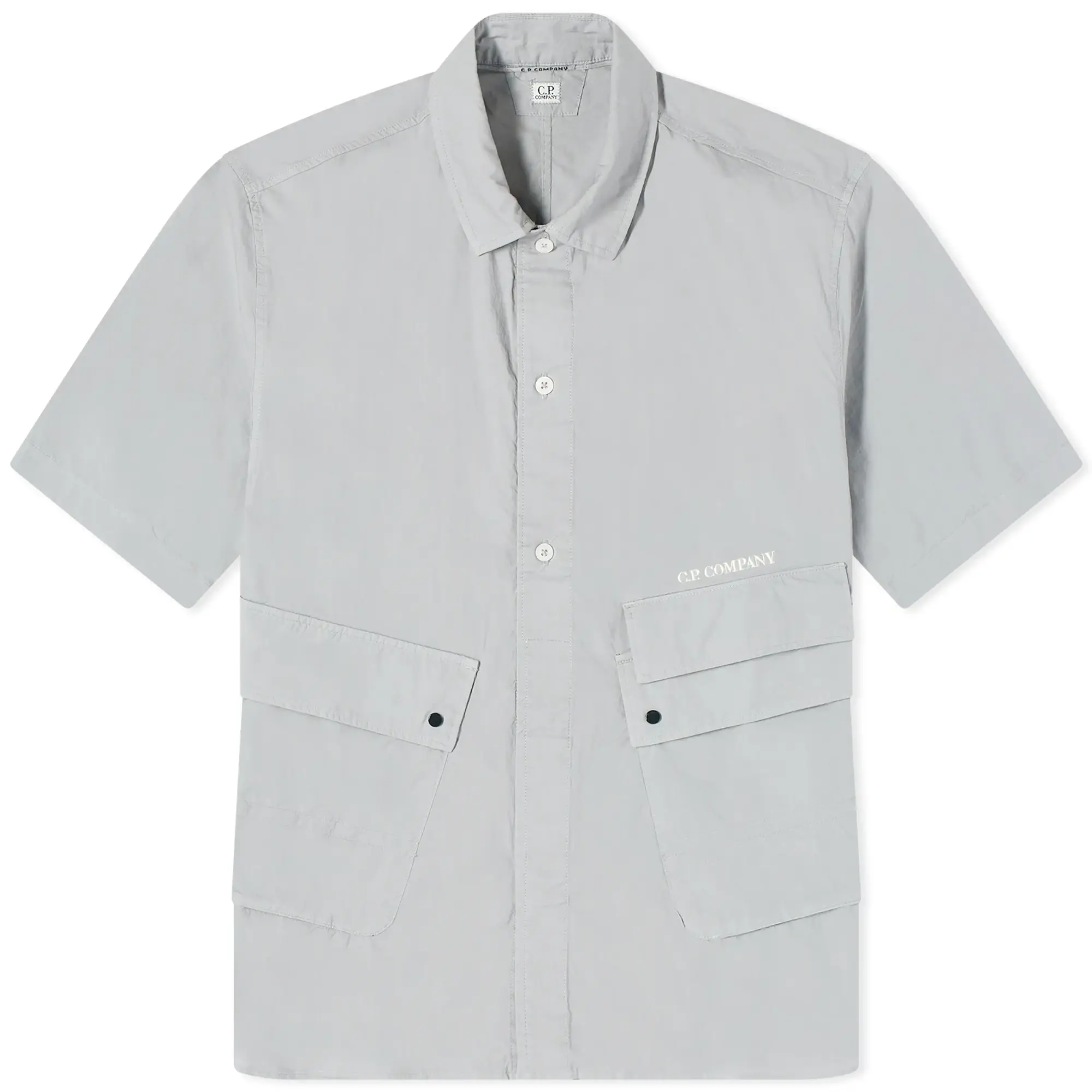 C.P. Company Men's Popeline Pocket Shirt Drizzle