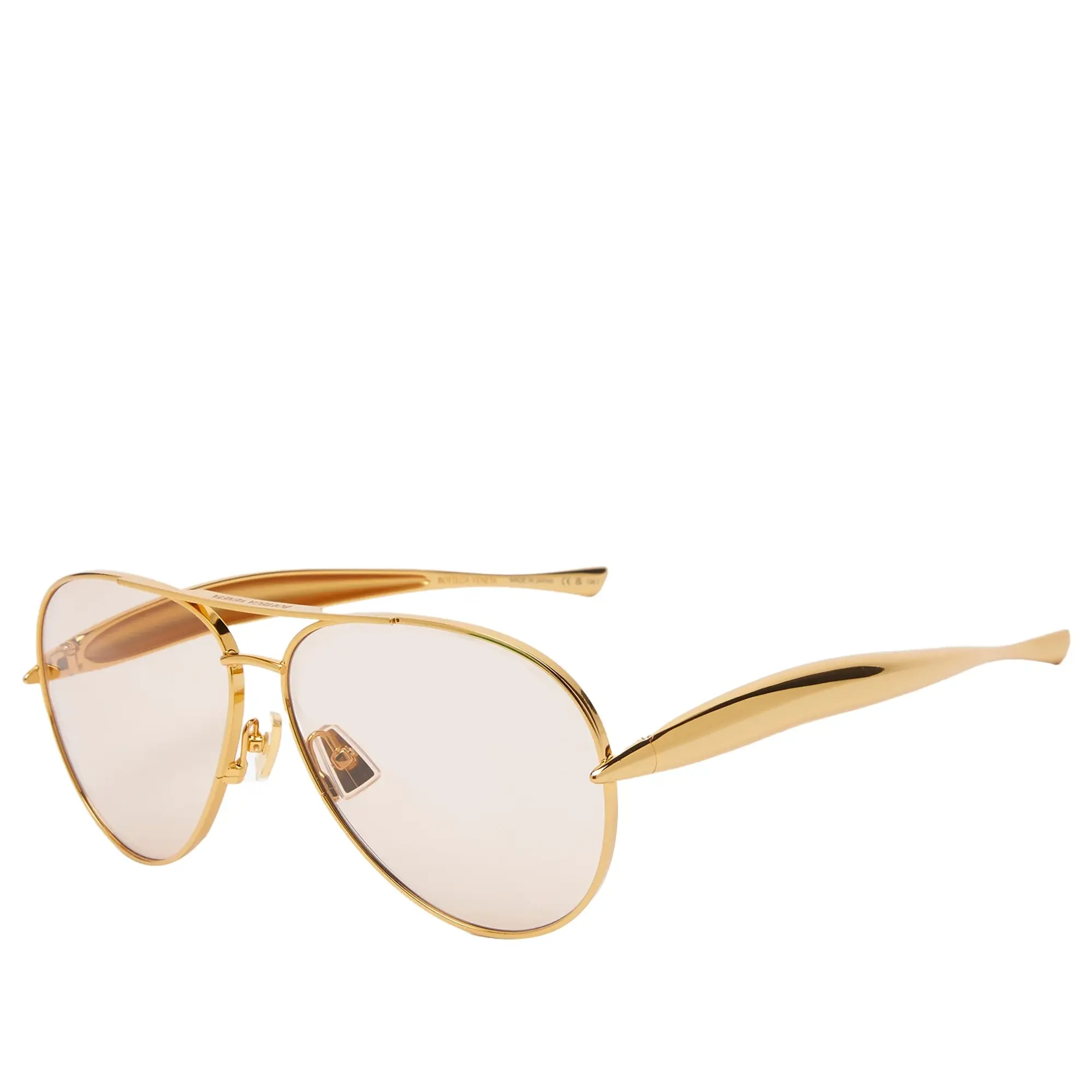 Bottega Veneta Eyewear Women's Sardine Sunglasses Gold/Brown