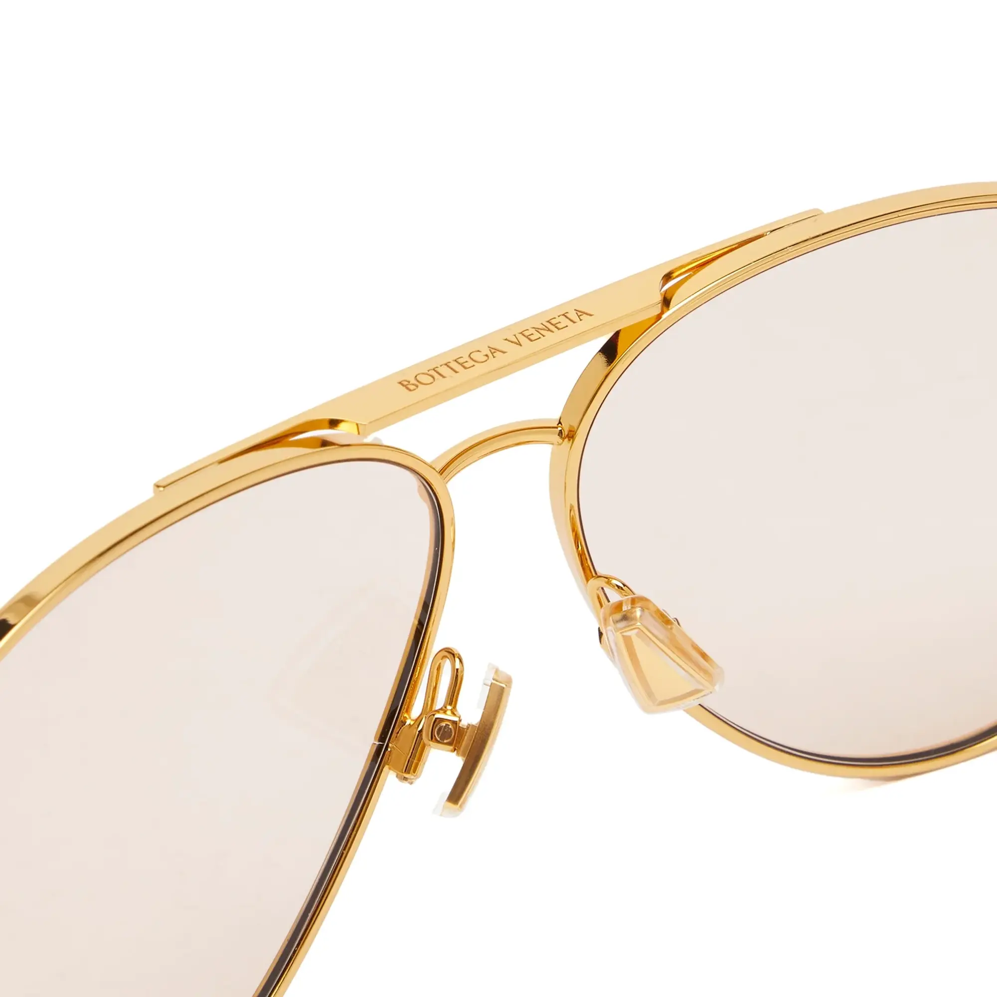Bottega Veneta Eyewear Women's Sardine Sunglasses Gold/Brown
