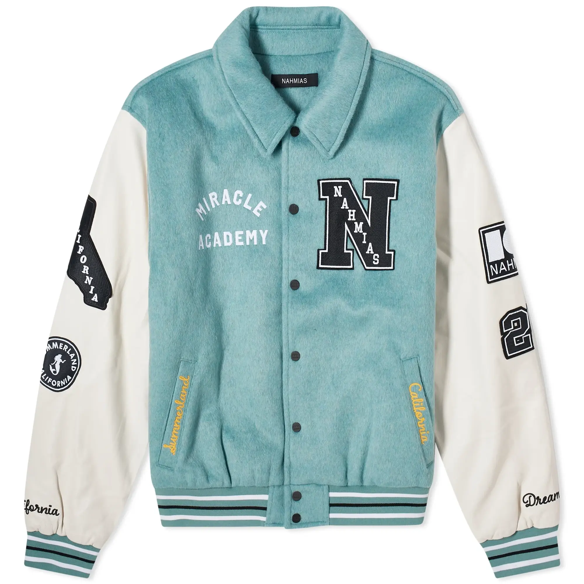 Nahmias Men's Mermaid Varsity Jacket Marine Blue