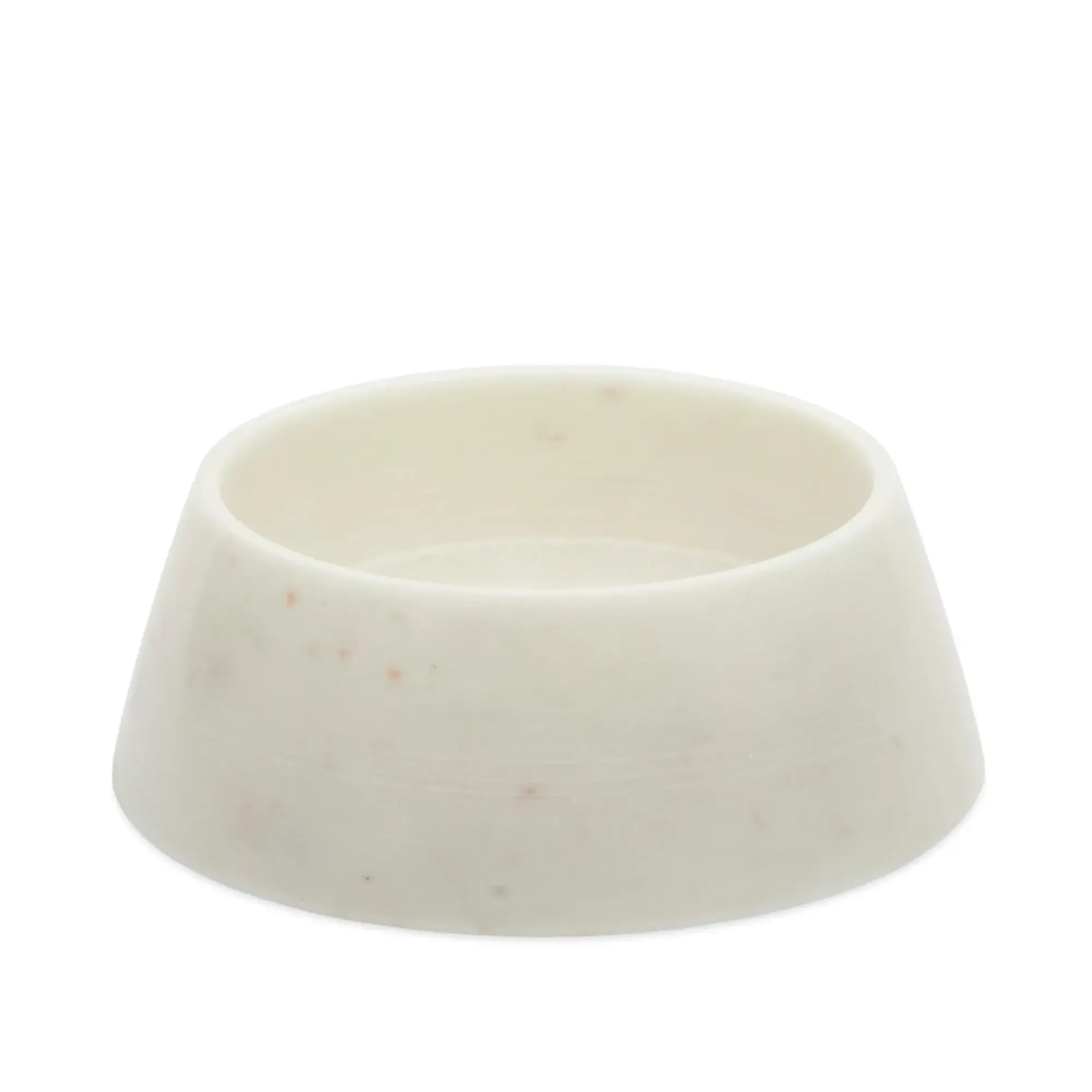 Puebco Marble Pet Bowl White