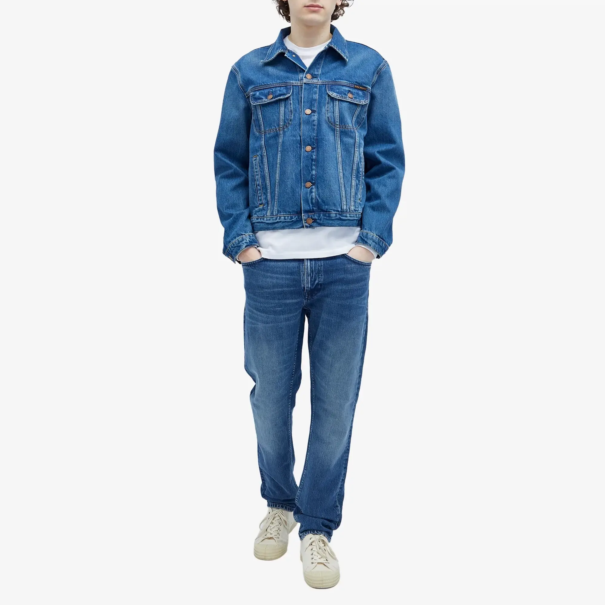 Nudie Jeans Co Nudie Danny Denim Jacket Dark Blue