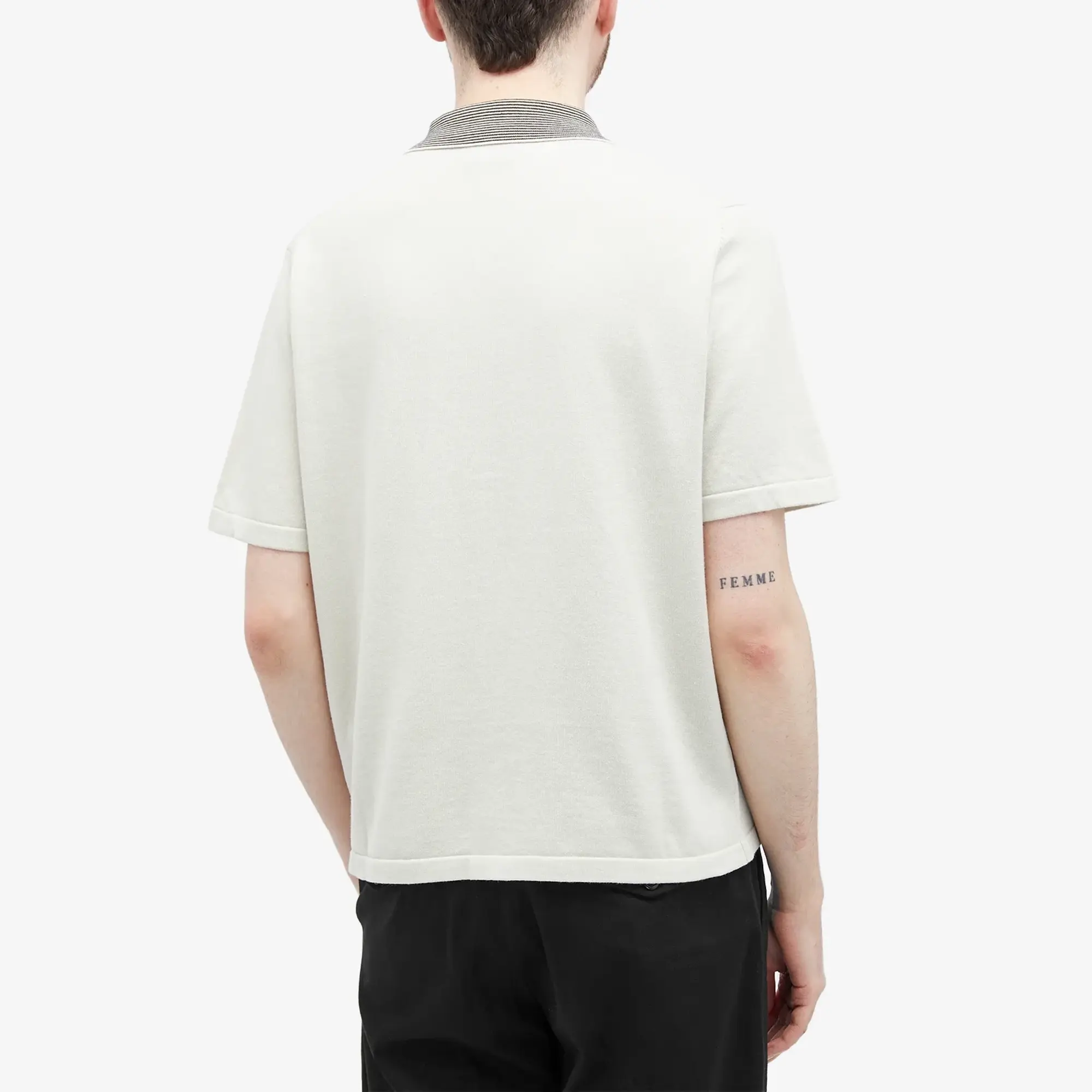 Paul Smith Men's Short Sleeve Knit Shirt Grey