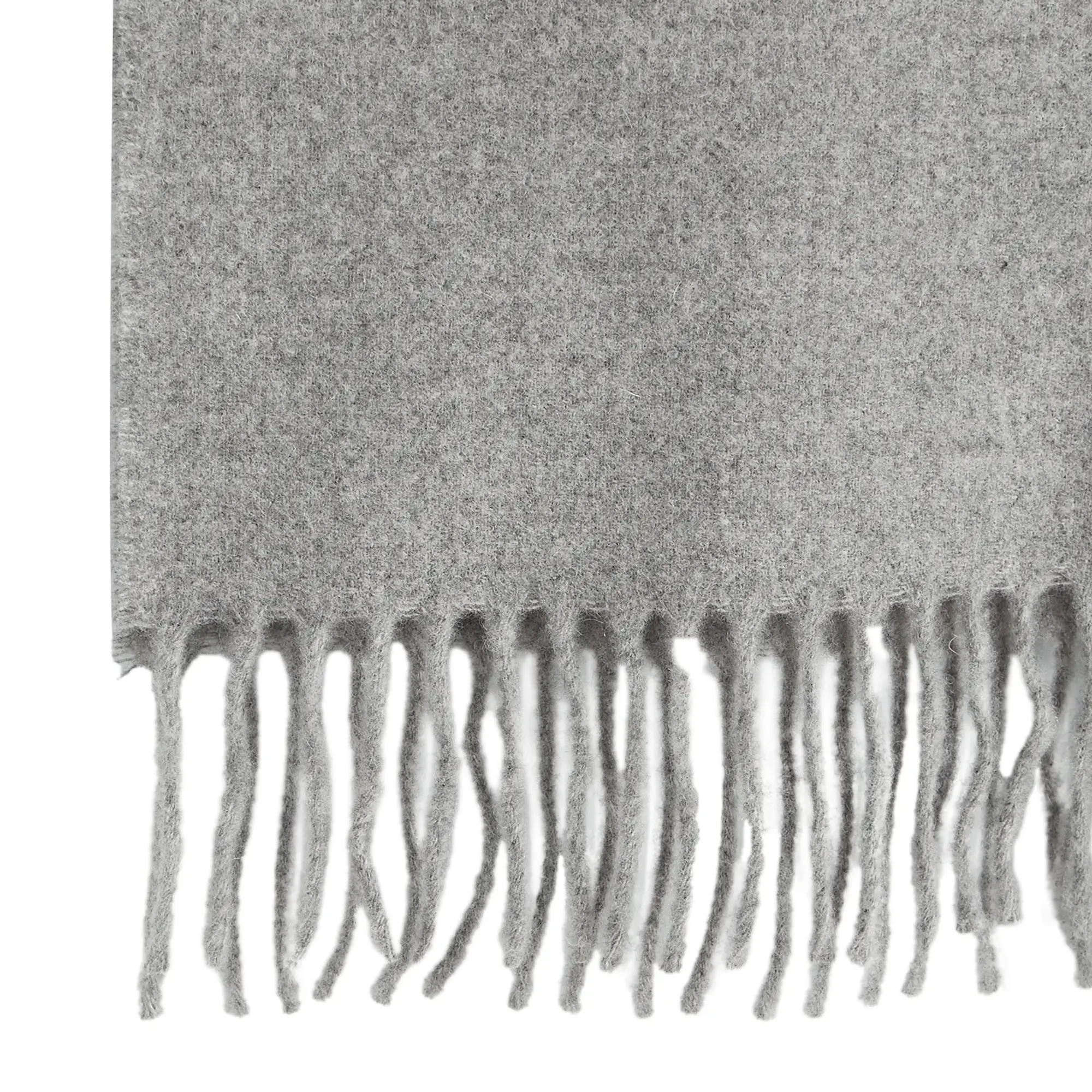 A.P.C. Men's Ambroise Embroidered Scarf Heathered Grey