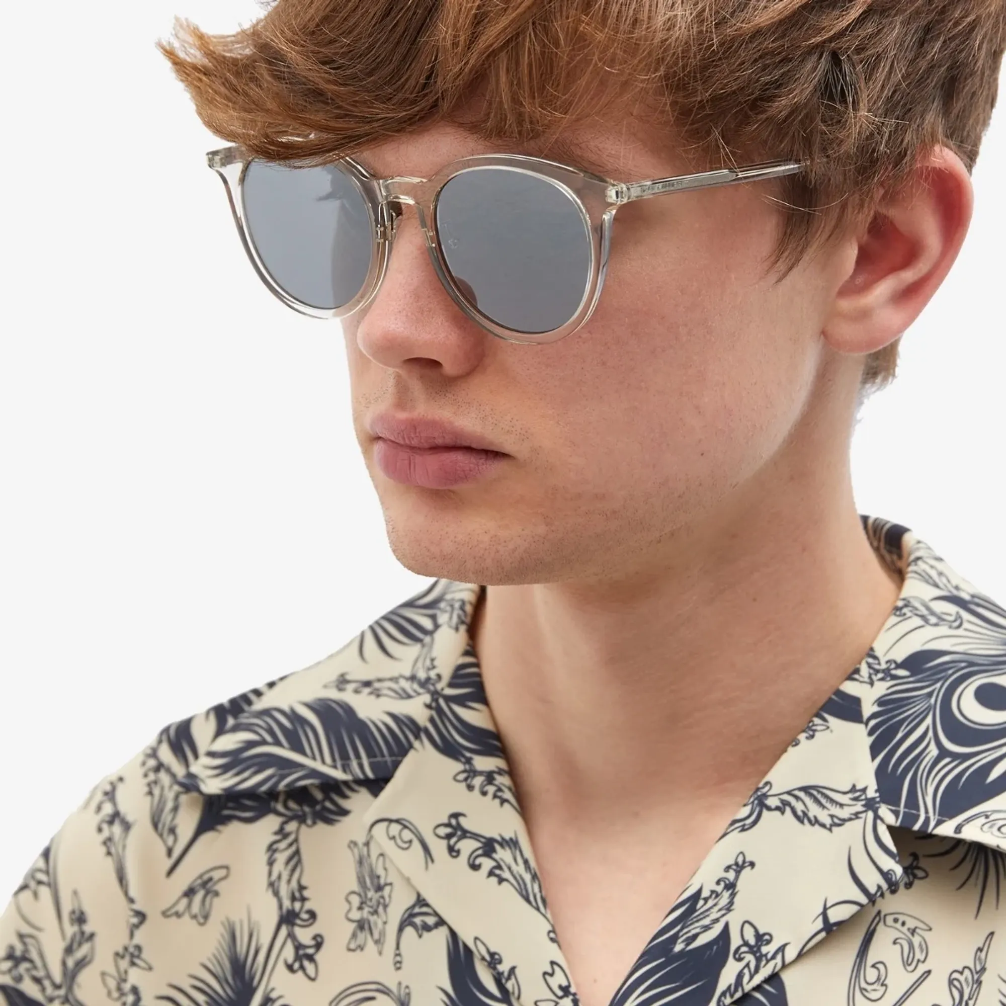 Saint Laurent Sunglasses Saint Laurent SL 488/K Sunglasses Beige 