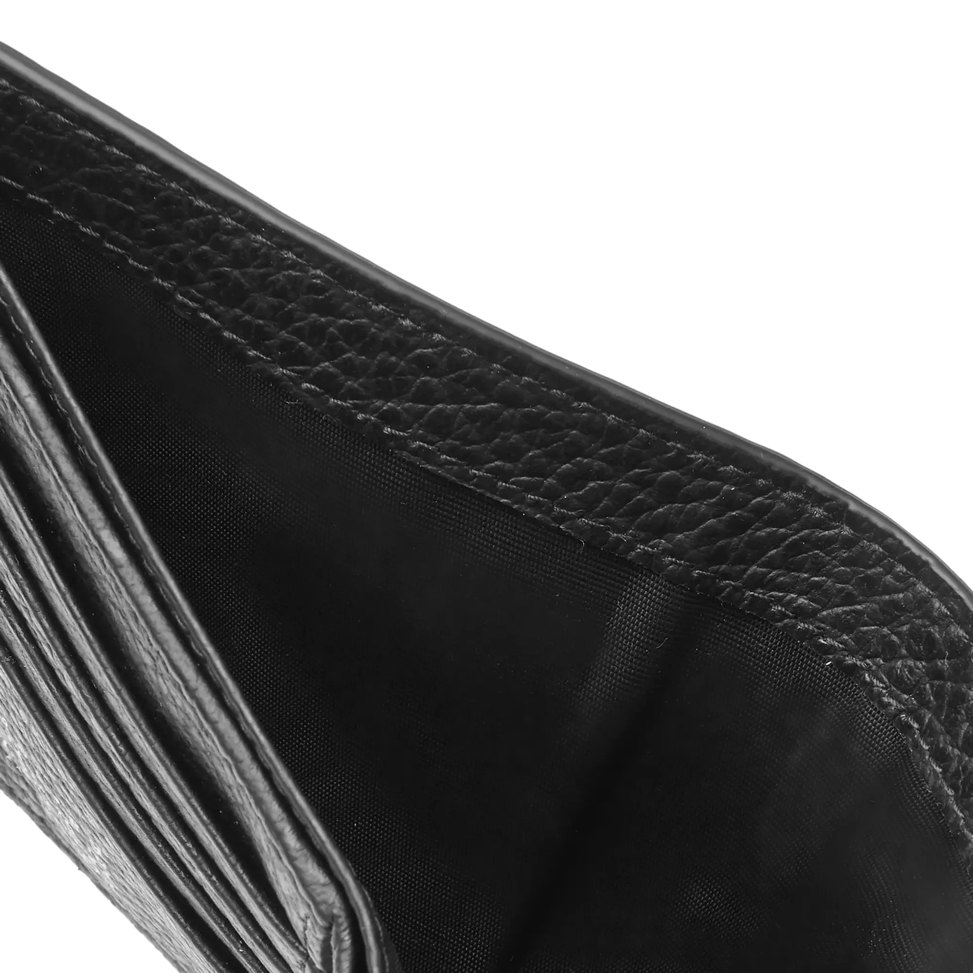 Maison Margiela Men's Embossed Grain Billfold Wallet Black
