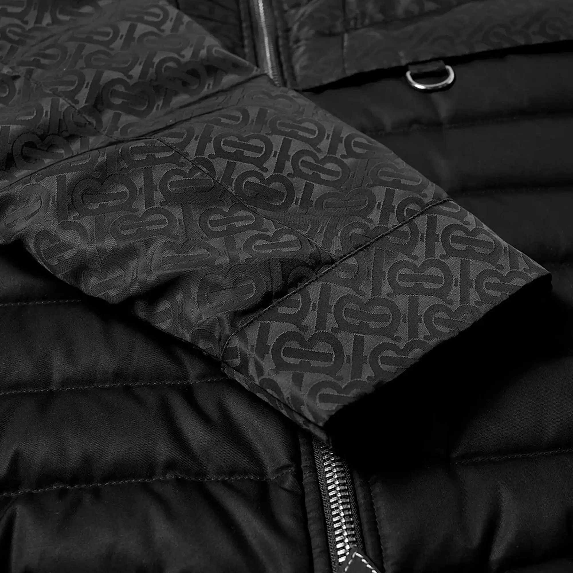 Burberry Men's Linby Monogram Down Jacket - END. Exclusive Black Jacquard